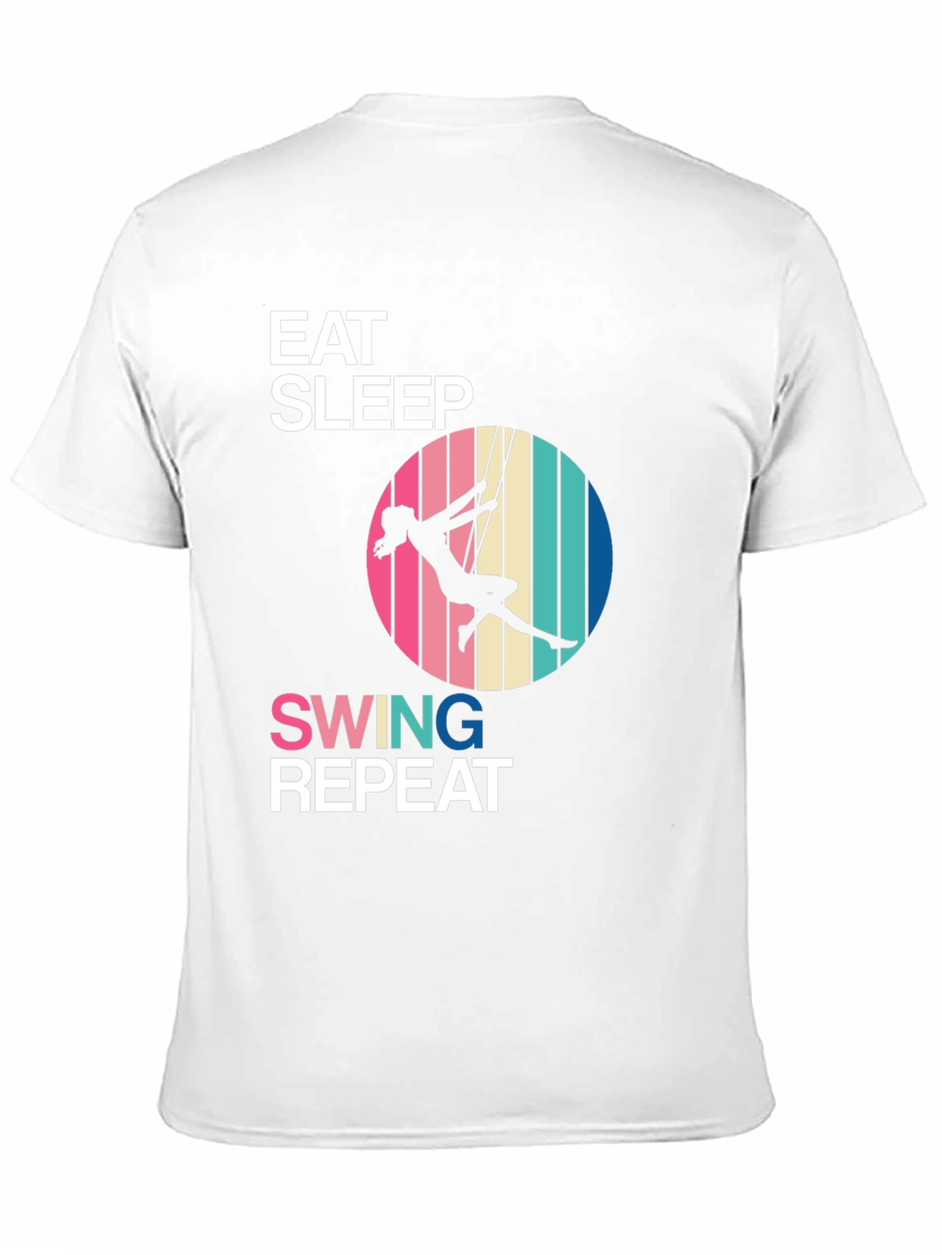Eat Sleep Swing Repeat Black T-Shirt