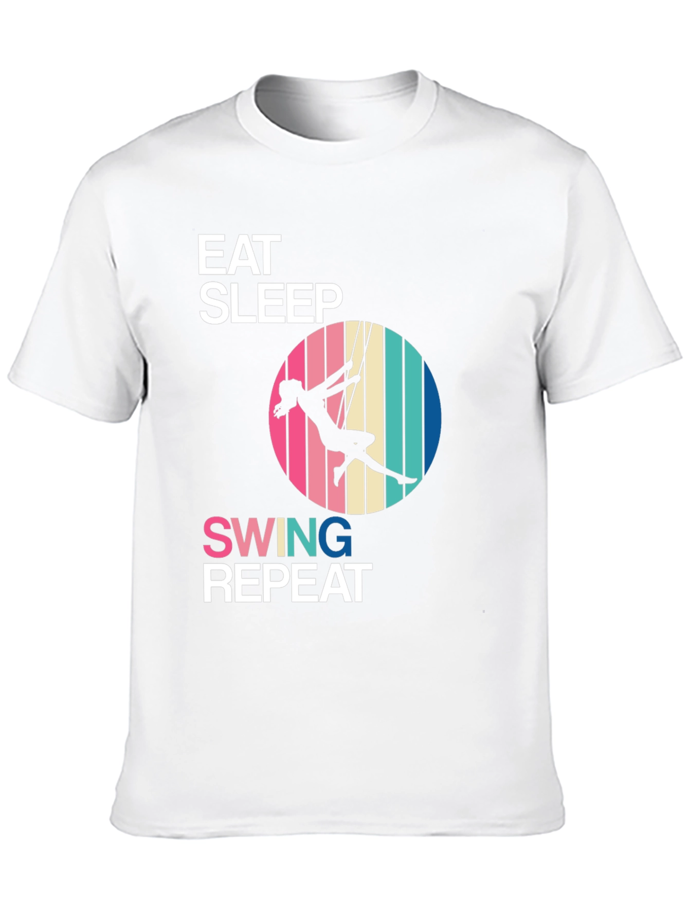 Eat Sleep Swing Repeat Black T-Shirt