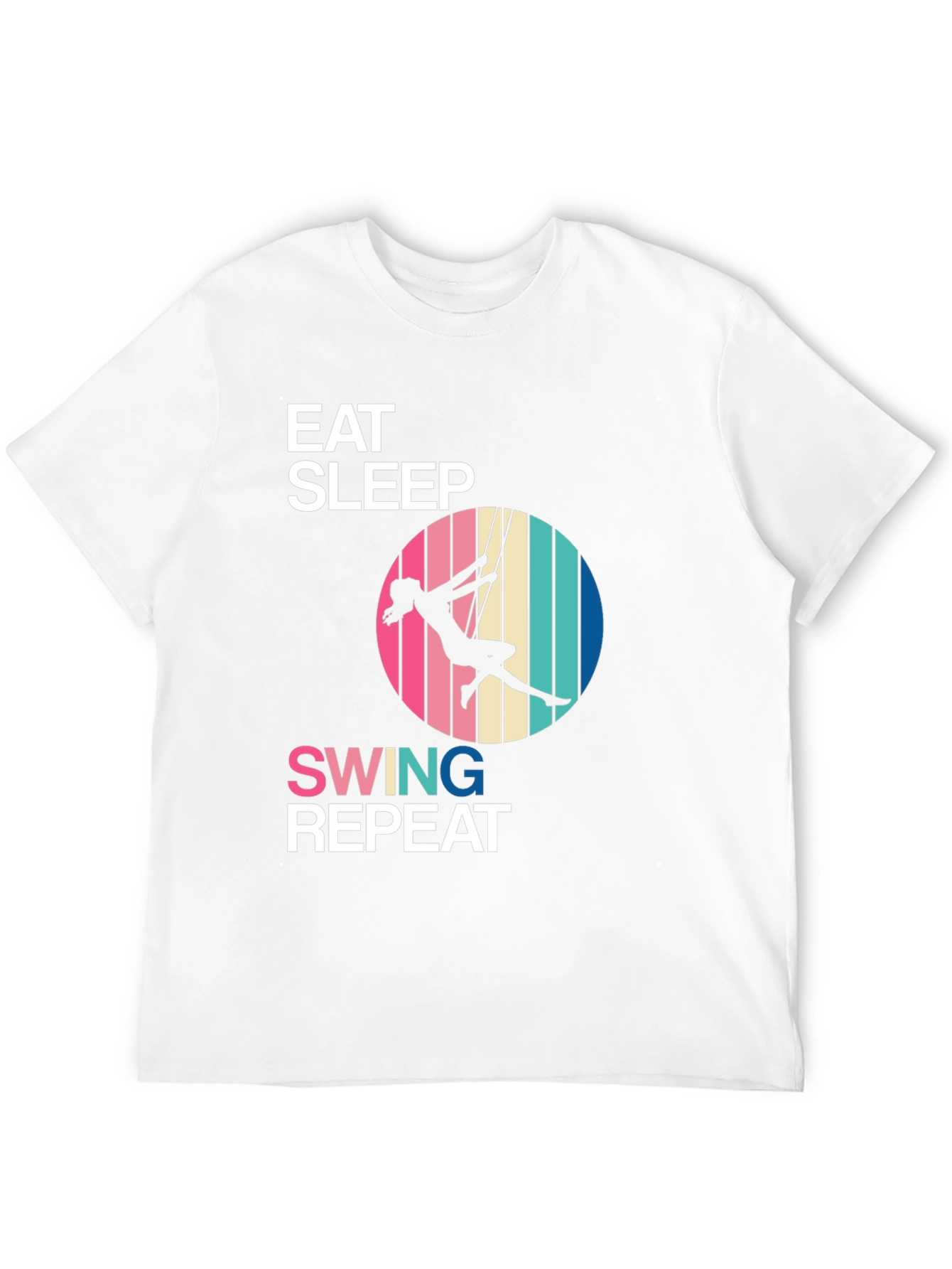 Eat Sleep Swing Repeat Black T-Shirt
