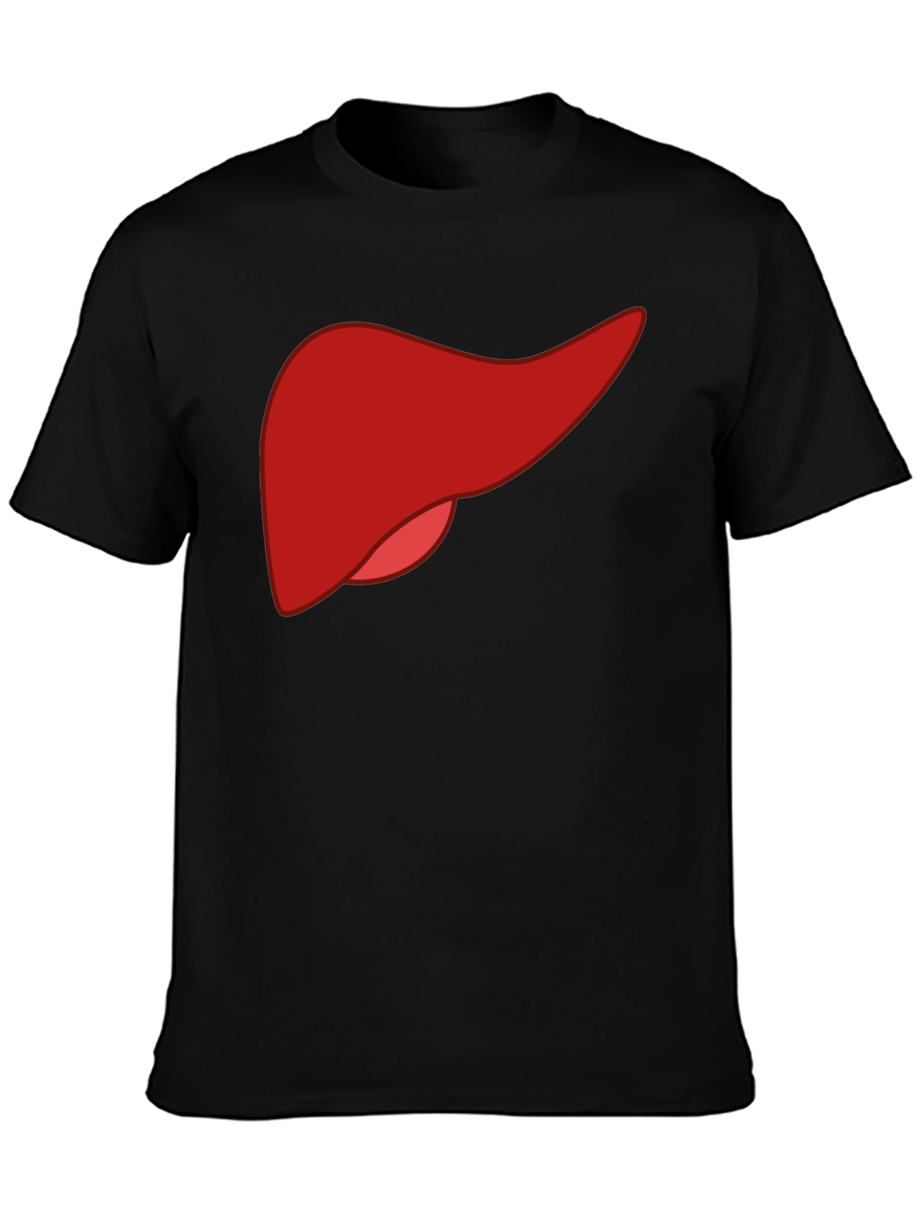 Liver Graphic Black T-Shirt