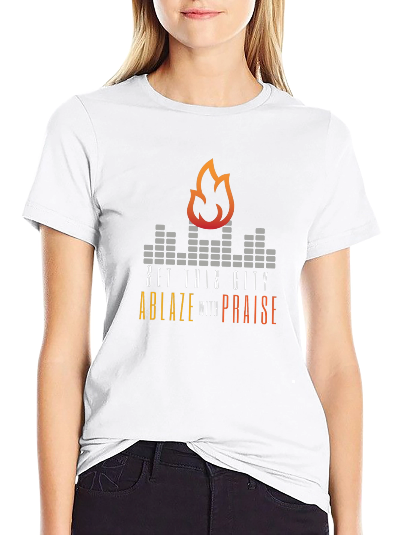 Set This City Ablaze with Praise Graphic Tee