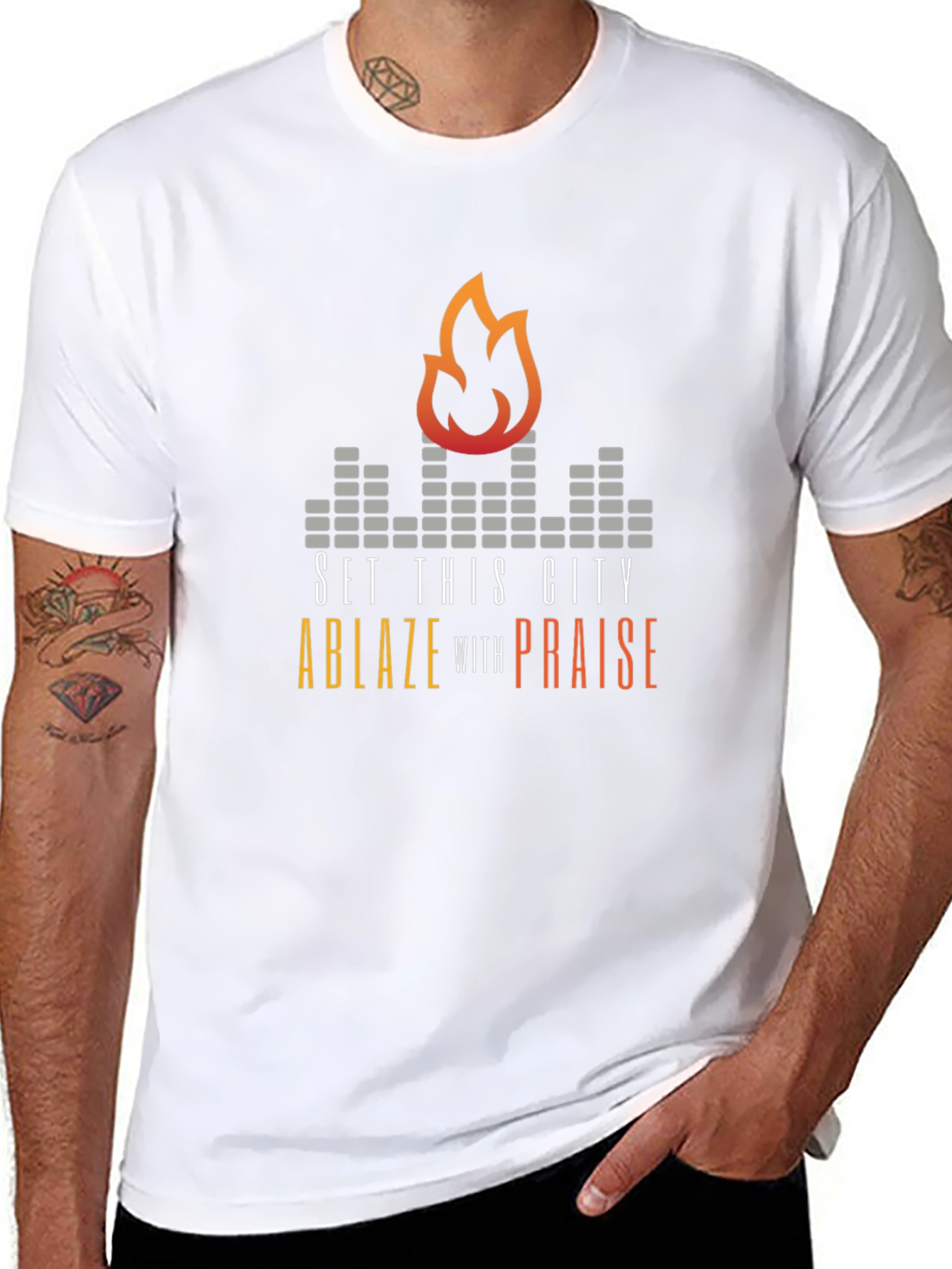Set This City Ablaze with Praise Graphic Tee