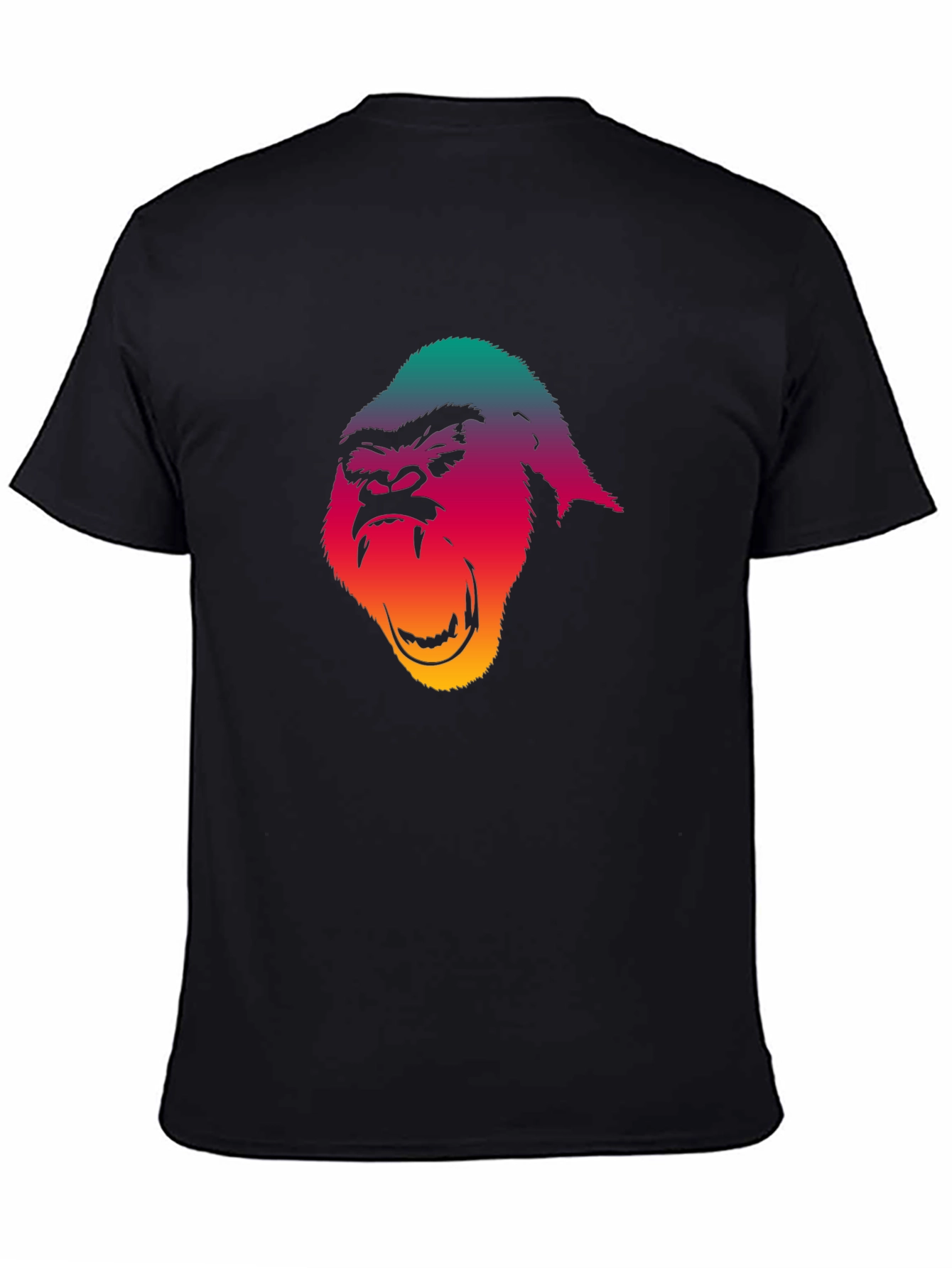 Gorilla Graphic Print Black T-Shirt