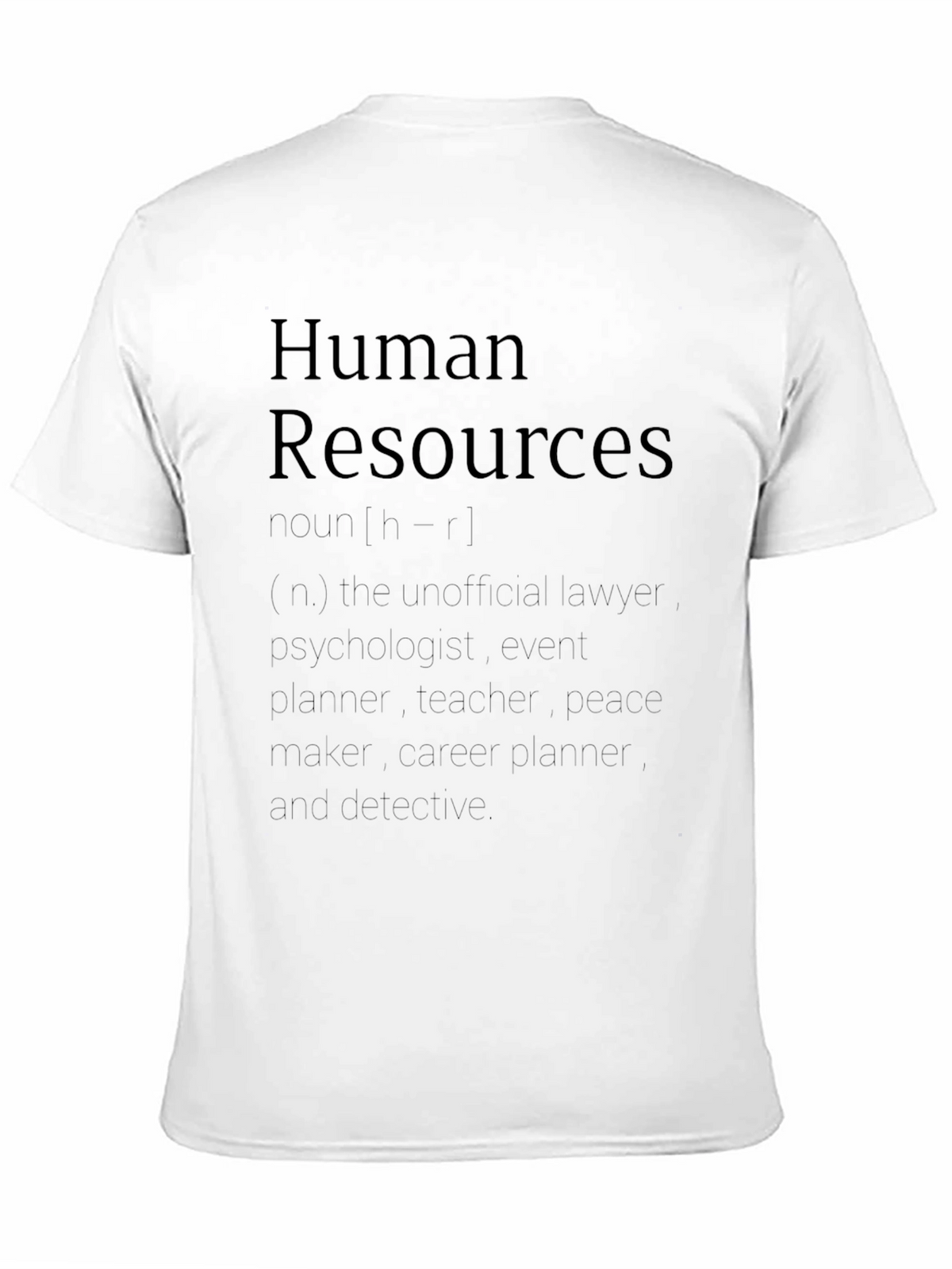 Human Resources HR Definition Graphic T-Shirt