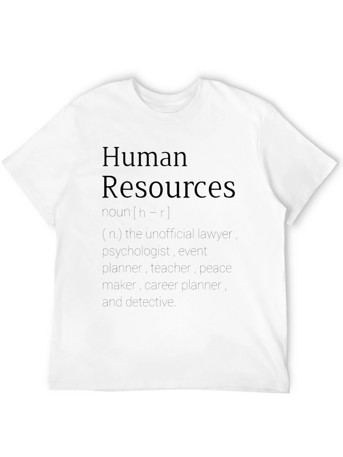 Human Resources HR Definition Graphic T-Shirt