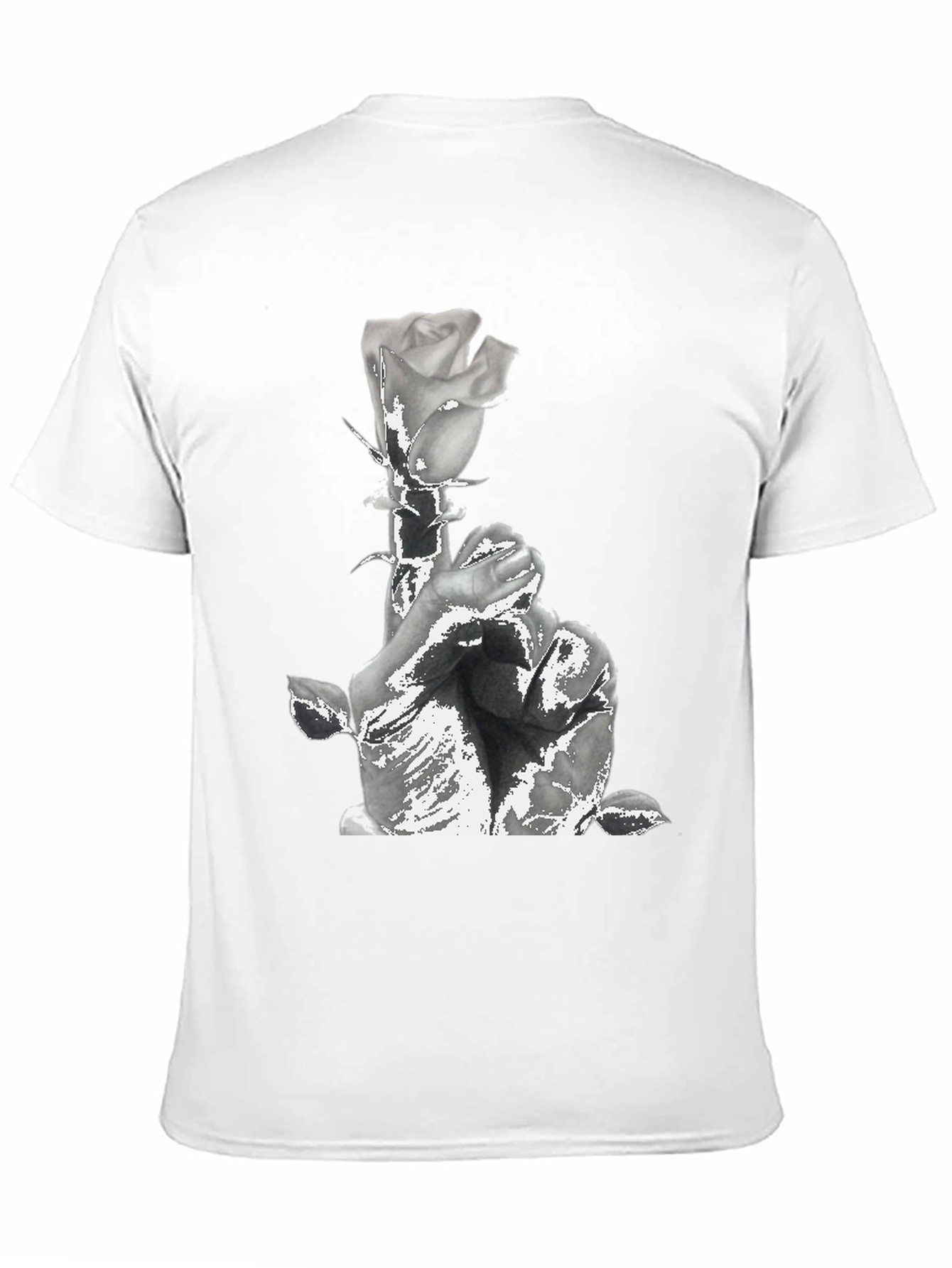 Rose & Prayers Graphic Tee - Black