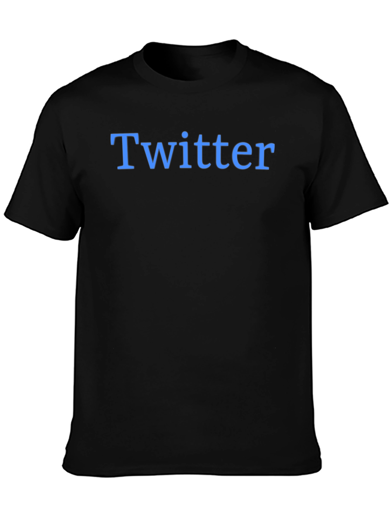 Twitter Logo T-Shirt - Black Cotton Tee