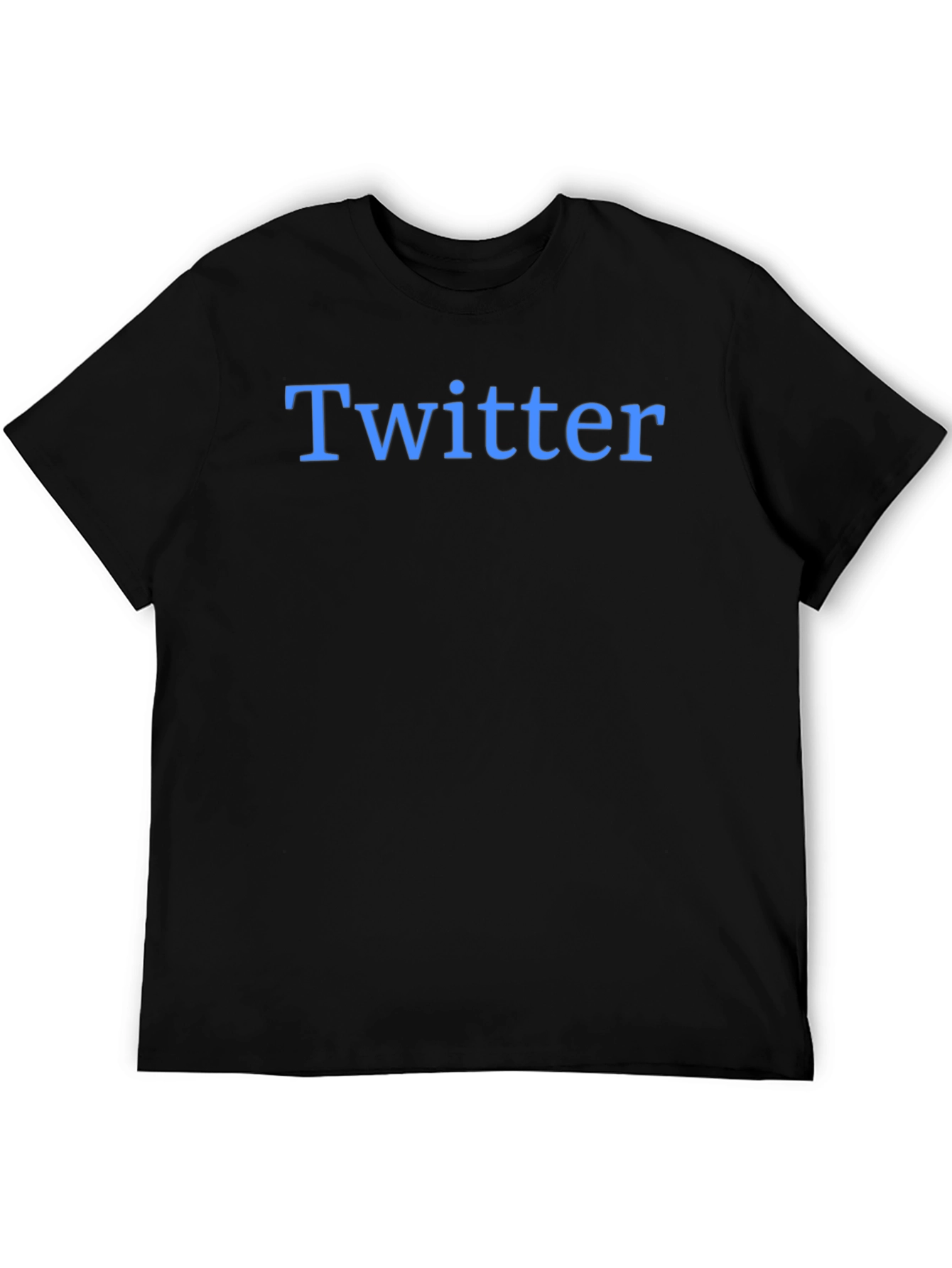 Twitter Logo T-Shirt - Black Cotton Tee