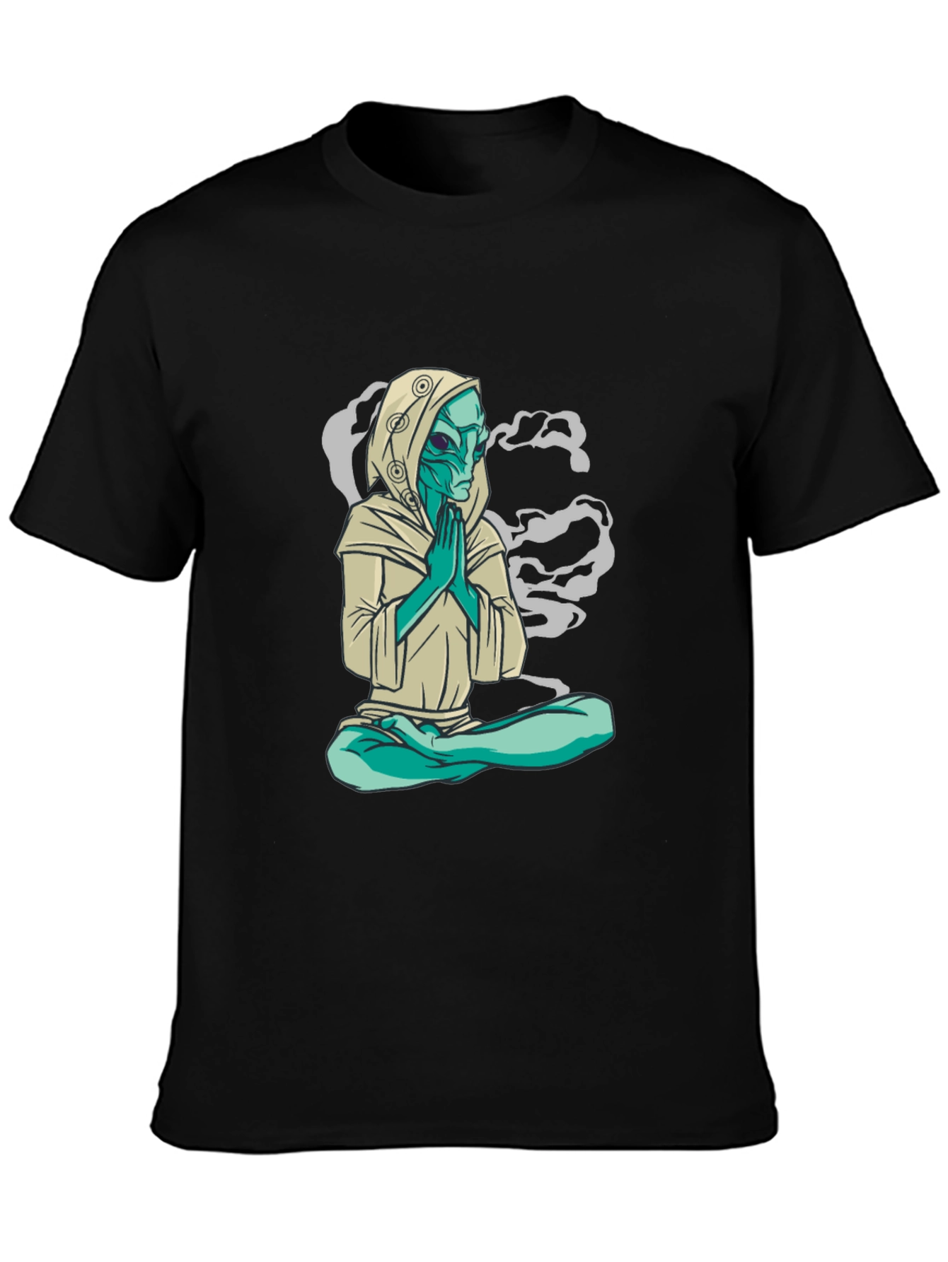 Alien Meditation T-Shirt - Spiritual Sci-Fi Tee