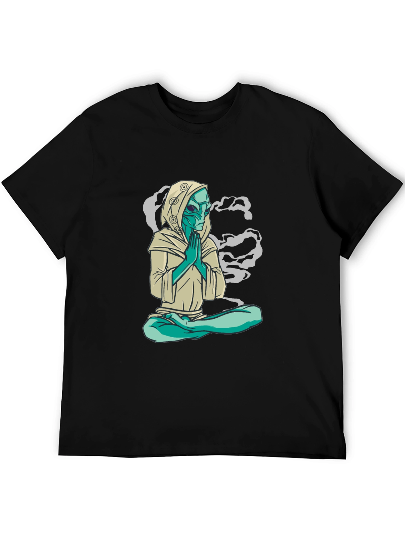 Alien Meditation T-Shirt - Spiritual Sci-Fi Tee