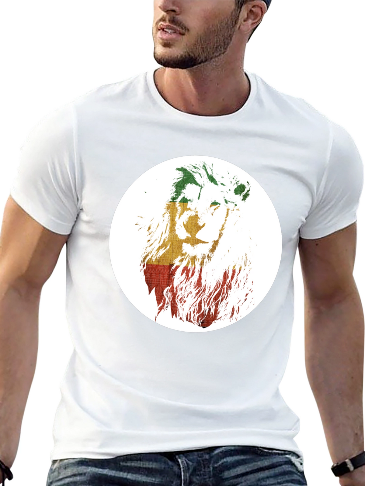 Rasta Lion T-Shirt - Reggae Inspired Graphic Tee