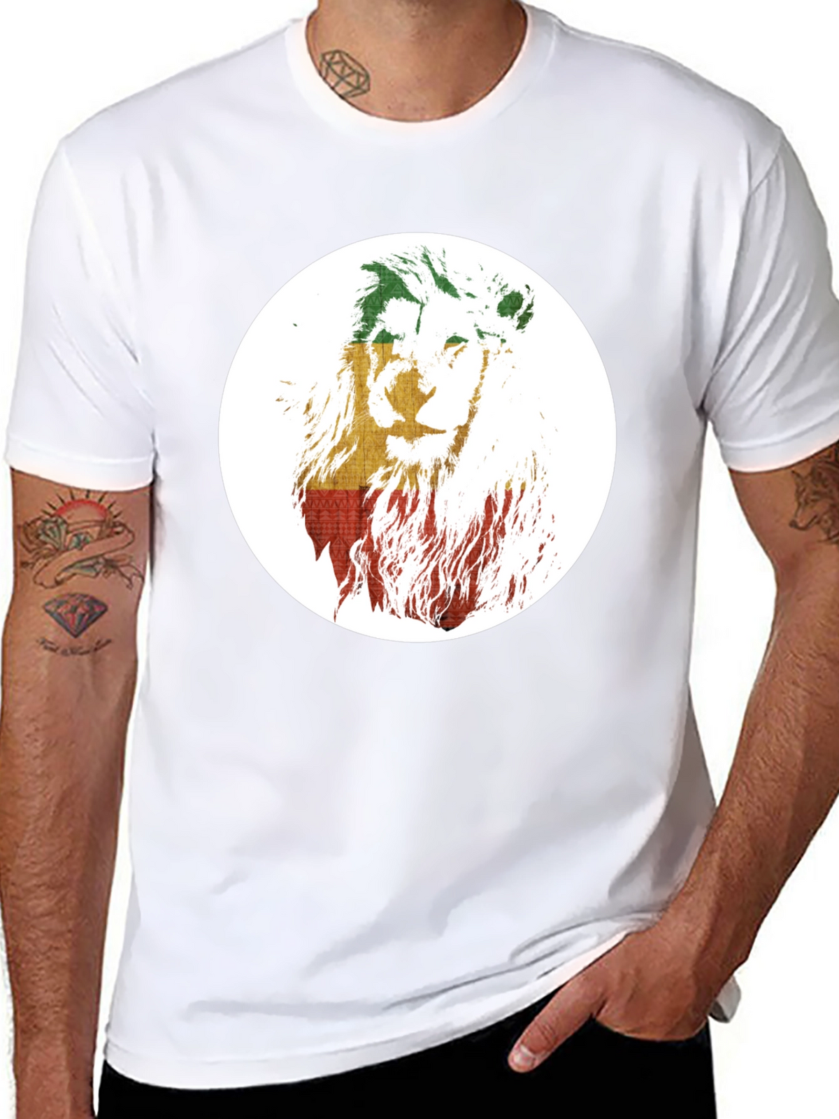 Rasta Lion T-Shirt - Reggae Inspired Graphic Tee