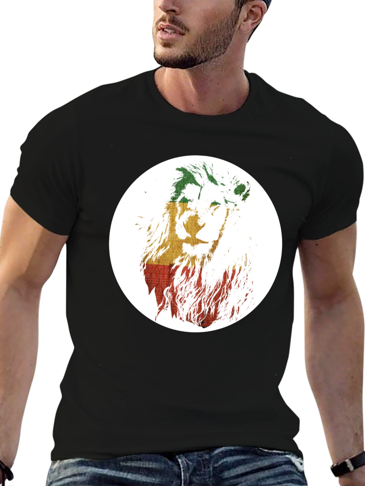 Rasta Lion T-Shirt - Reggae Inspired Graphic Tee