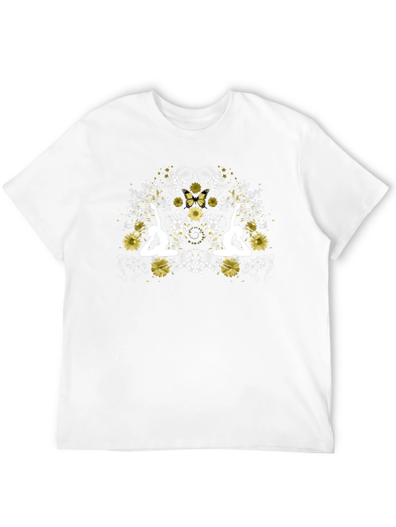 Yoga Floral T-Shirt - Black