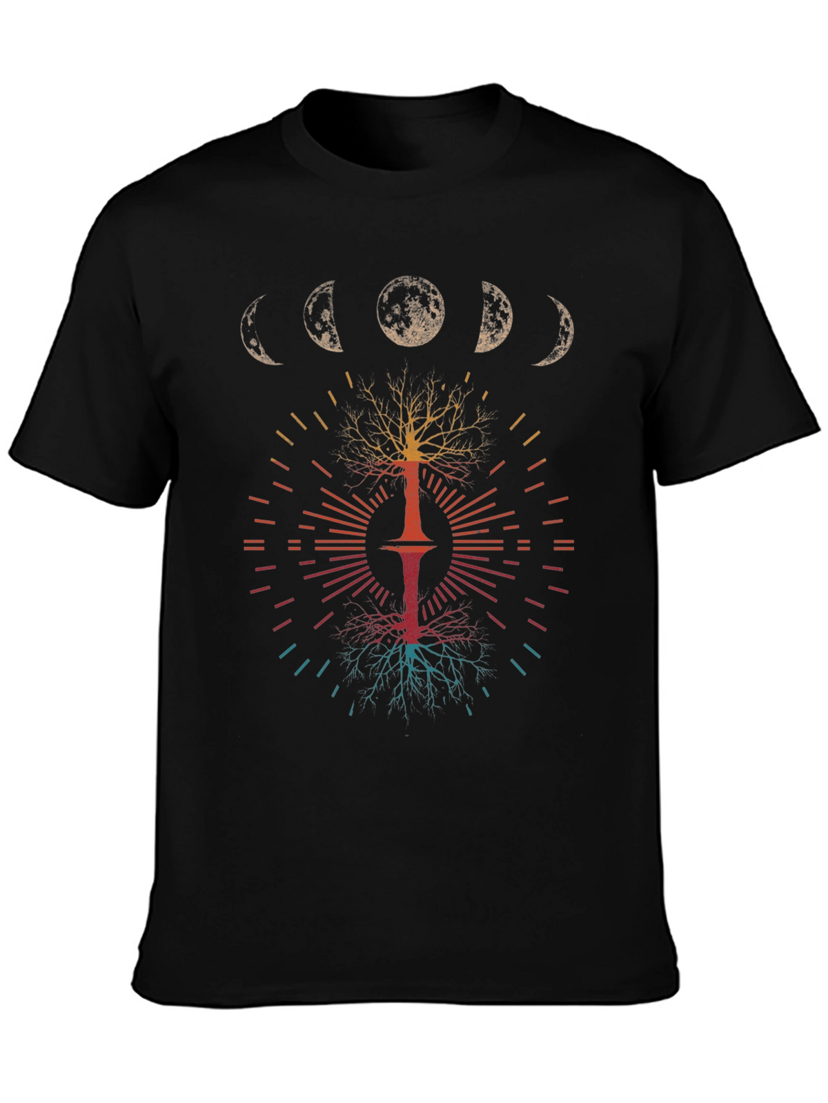 Moon Phase Tree Graphic Tee