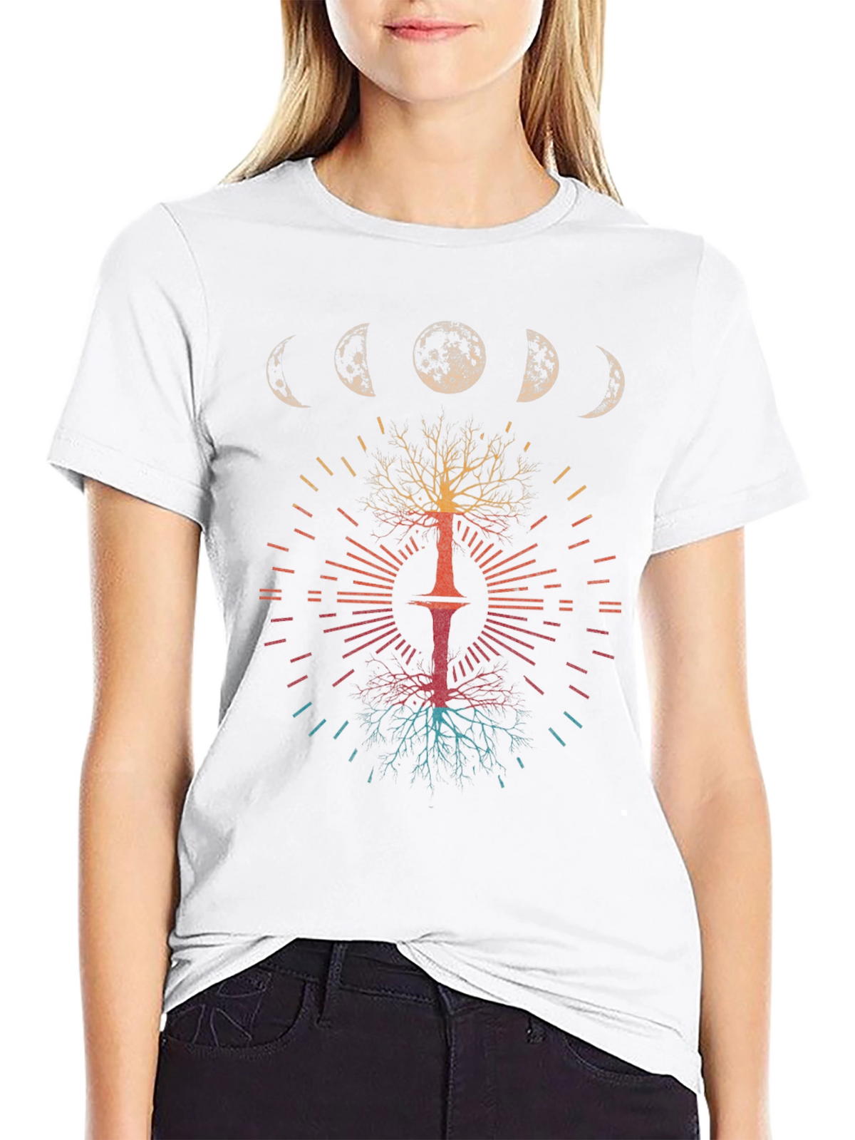 Moon Phase Tree Graphic Tee