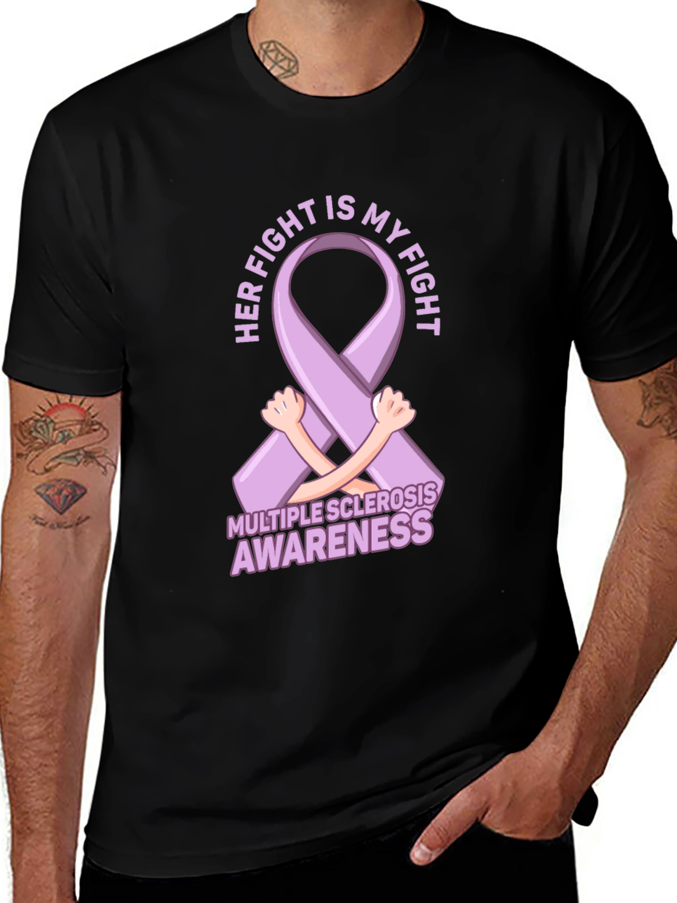 Multiple Sclerosis Awareness Ribbon T-Shirt