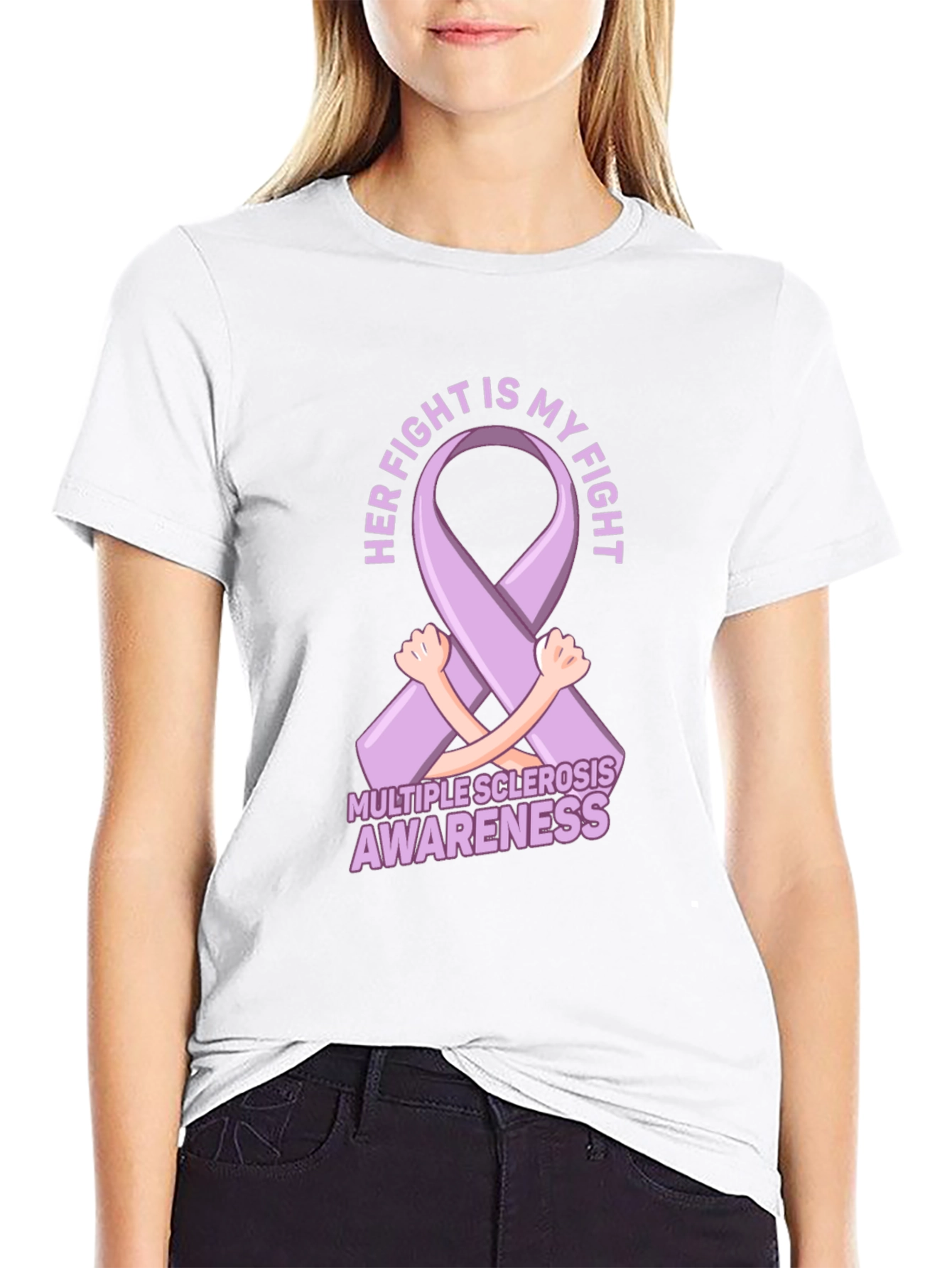 Multiple Sclerosis Awareness Ribbon T-Shirt