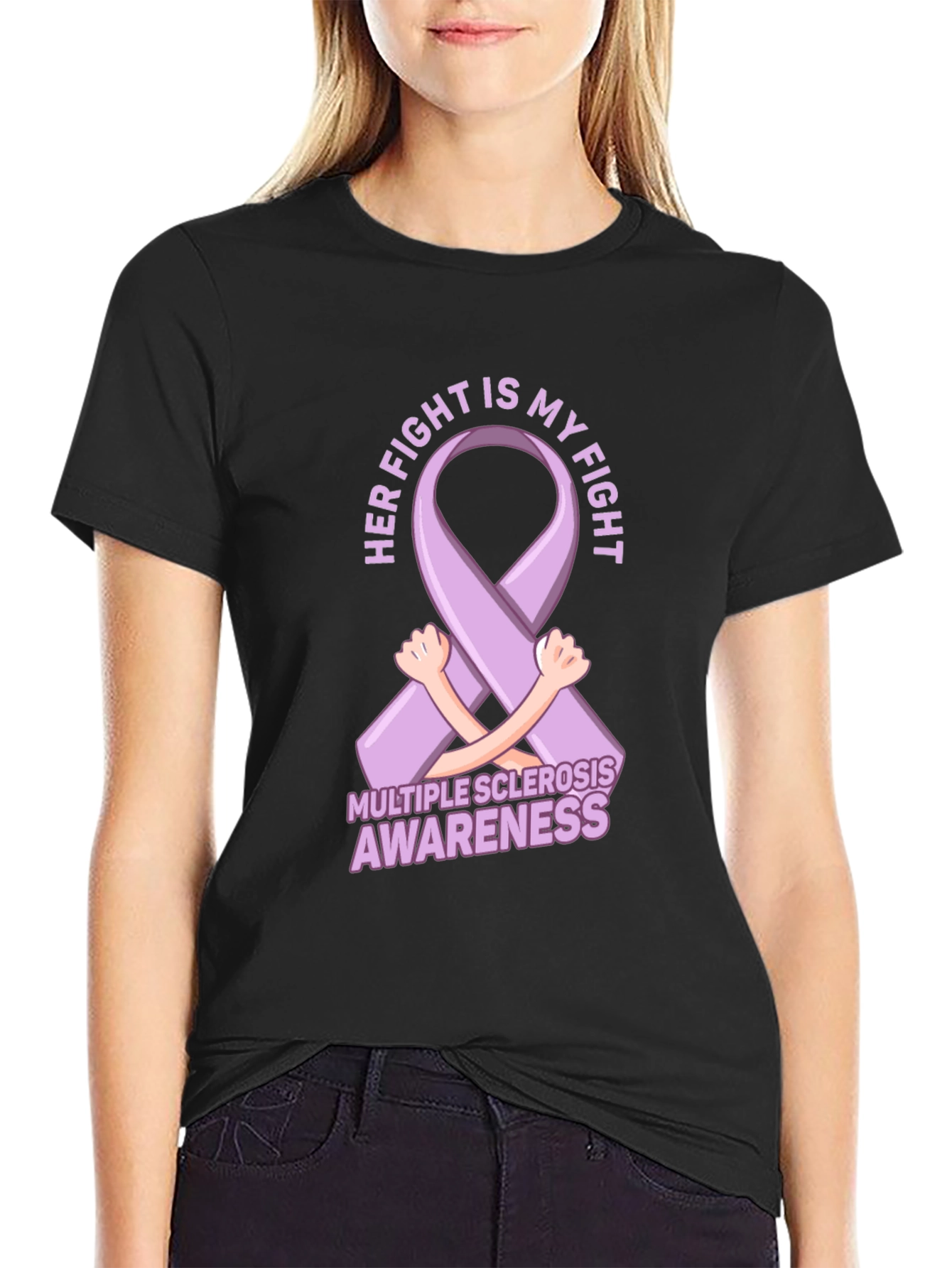 Multiple Sclerosis Awareness Ribbon T-Shirt