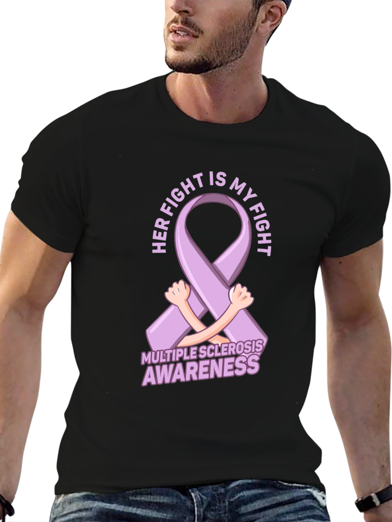 Multiple Sclerosis Awareness Ribbon T-Shirt