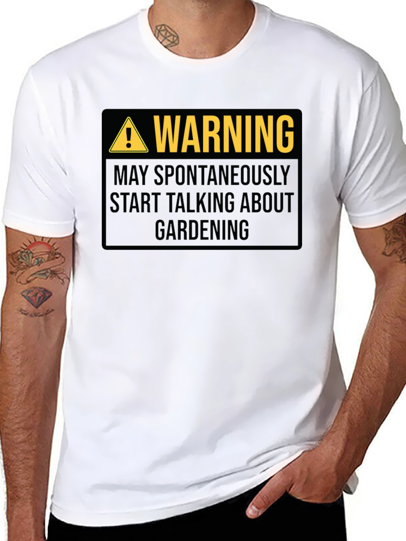 Warning May Spontaneously Talk About Gardening T-Shirt