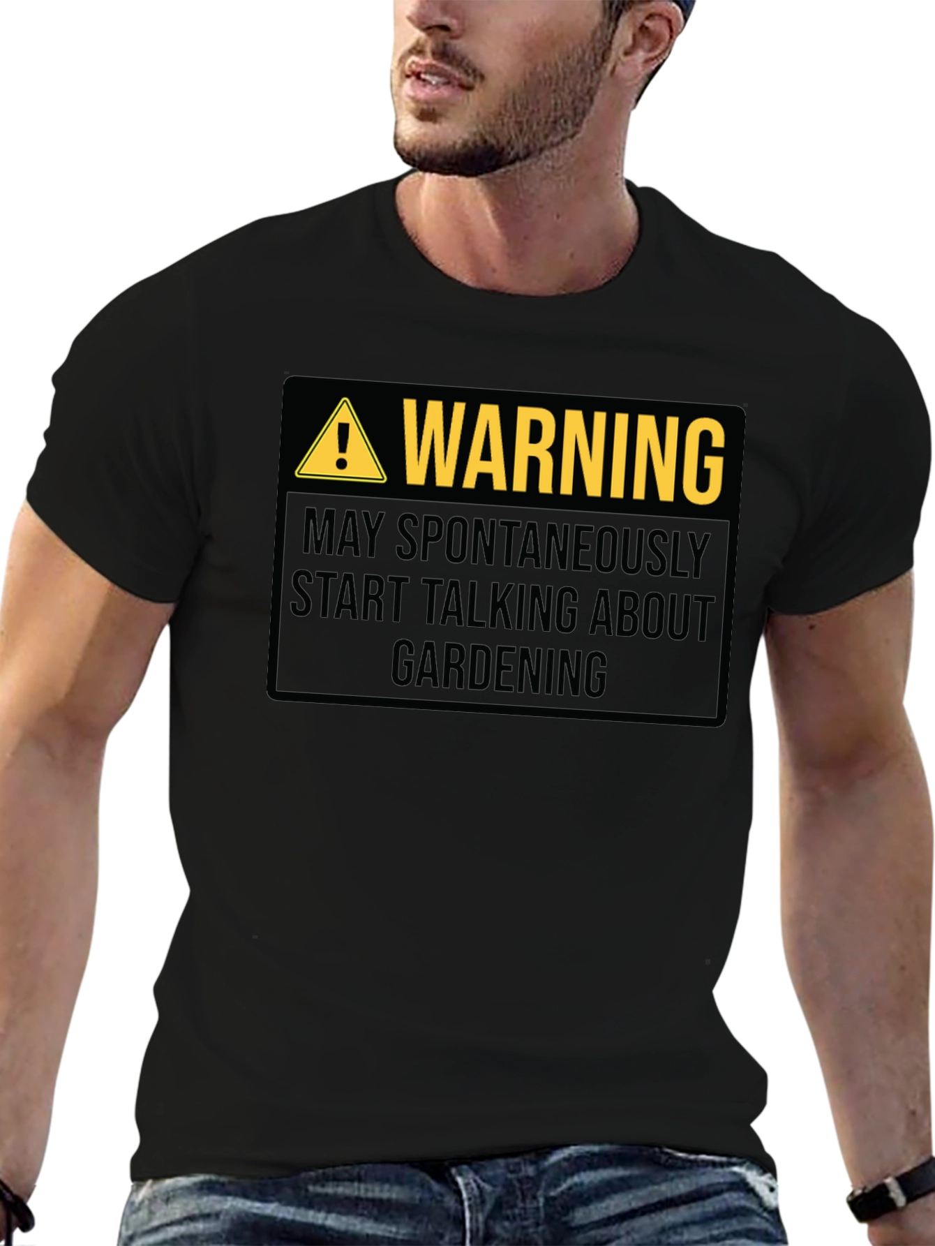 Warning May Spontaneously Talk About Gardening T-Shirt
