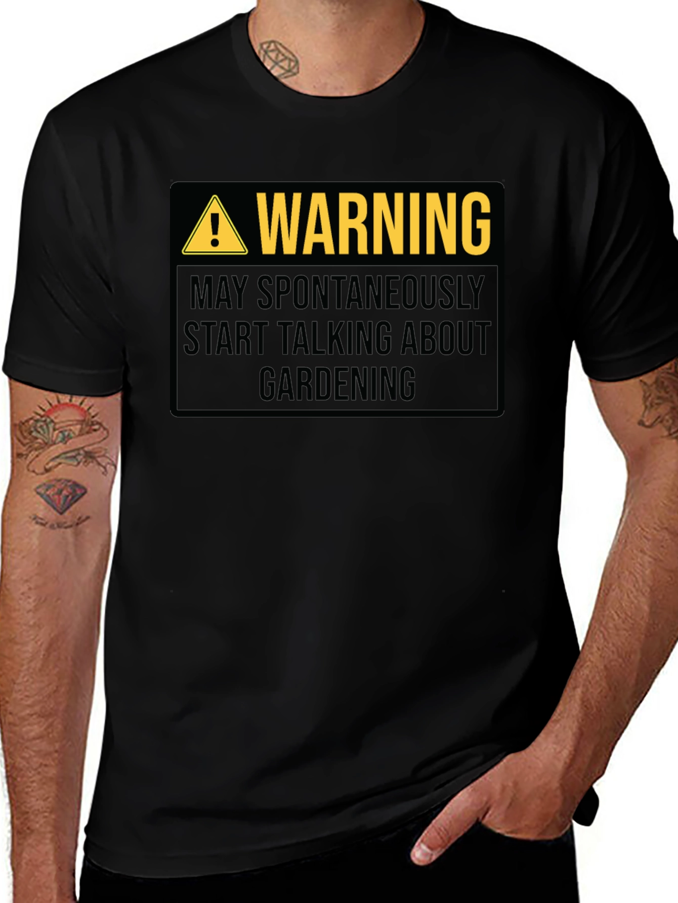 Warning May Spontaneously Talk About Gardening T-Shirt