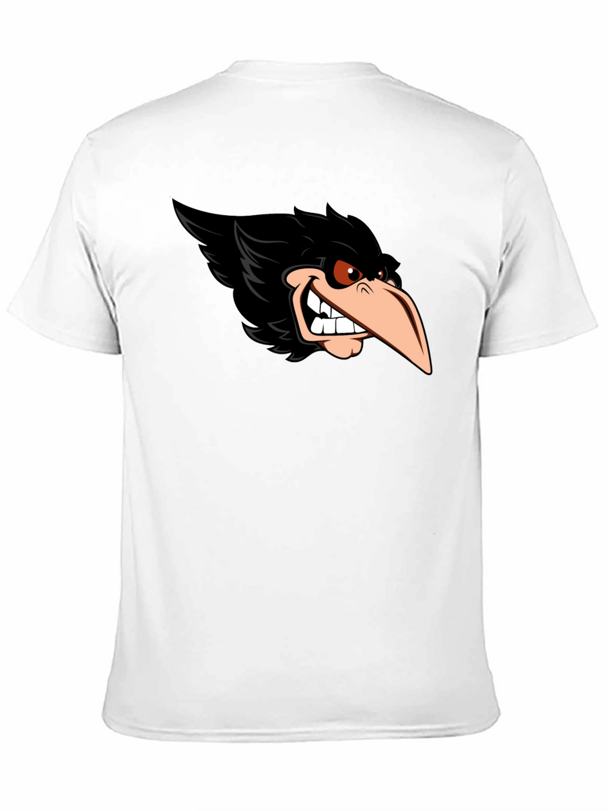 Raven Graphic Tee - Cool Cartoon Bird Design