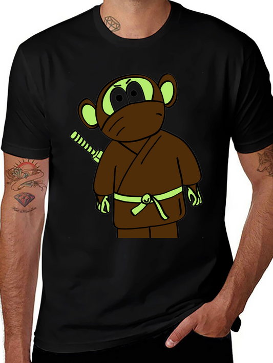 Ninja Monkey Graphic T-Shirt - Soft Cotton Blend