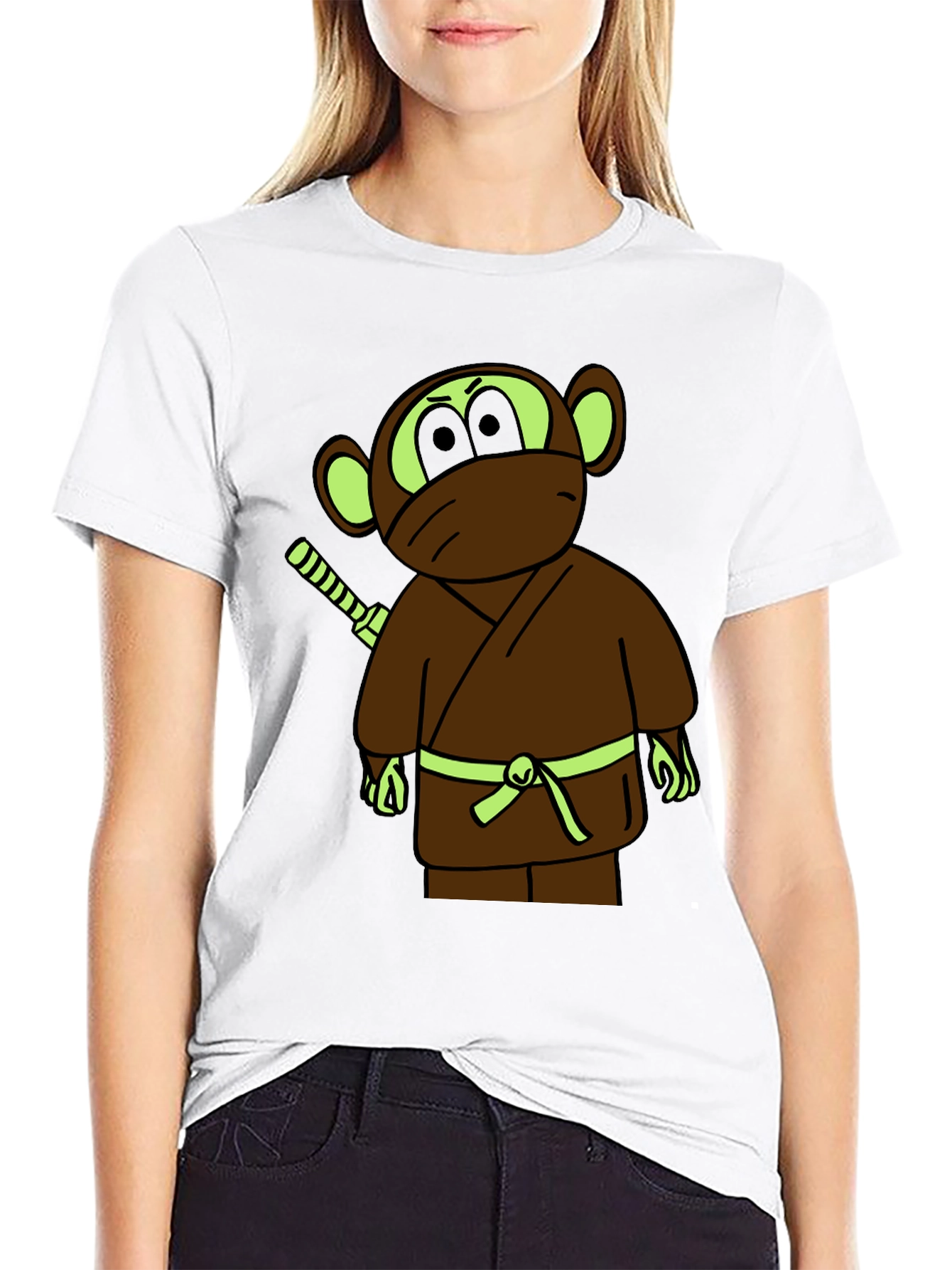 Ninja Monkey Graphic T-Shirt - Soft Cotton Blend