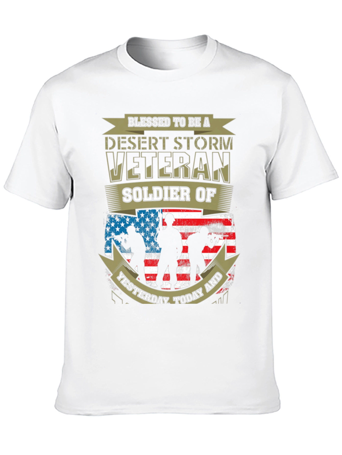 Desert Storm Veteran Soldier Graphic T-Shirt
