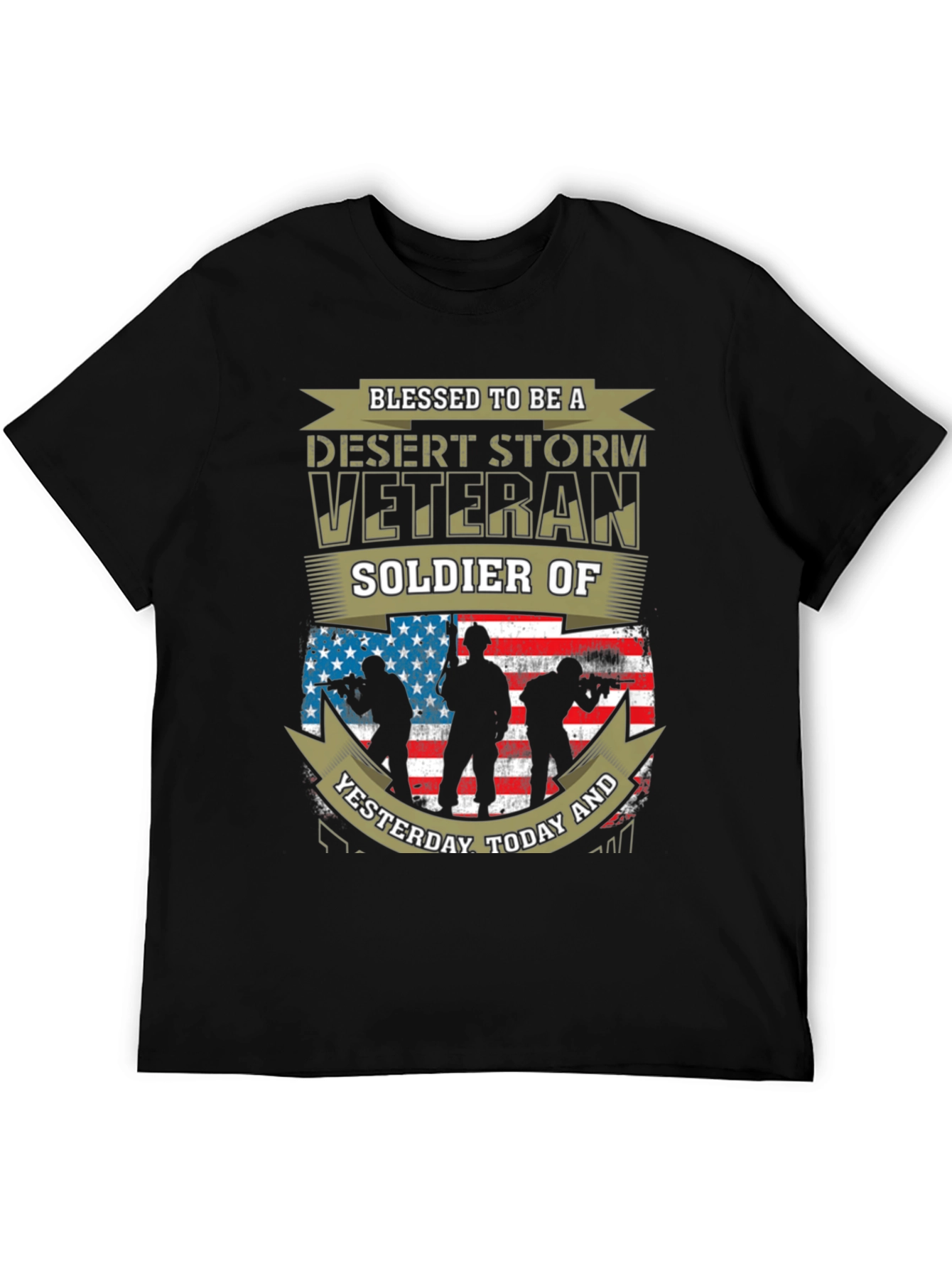 Desert Storm Veteran Soldier Graphic T-Shirt