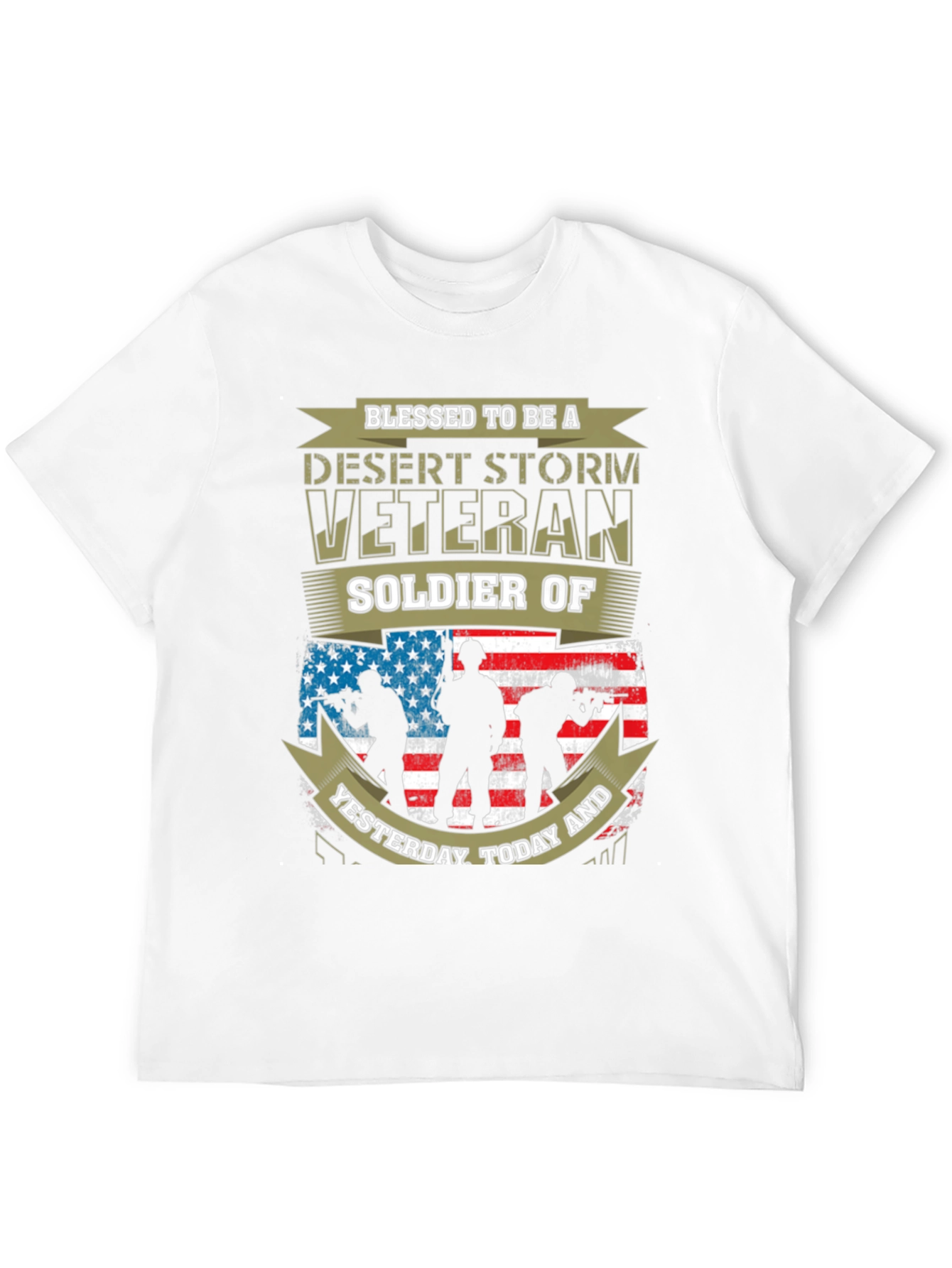 Desert Storm Veteran Soldier Graphic T-Shirt