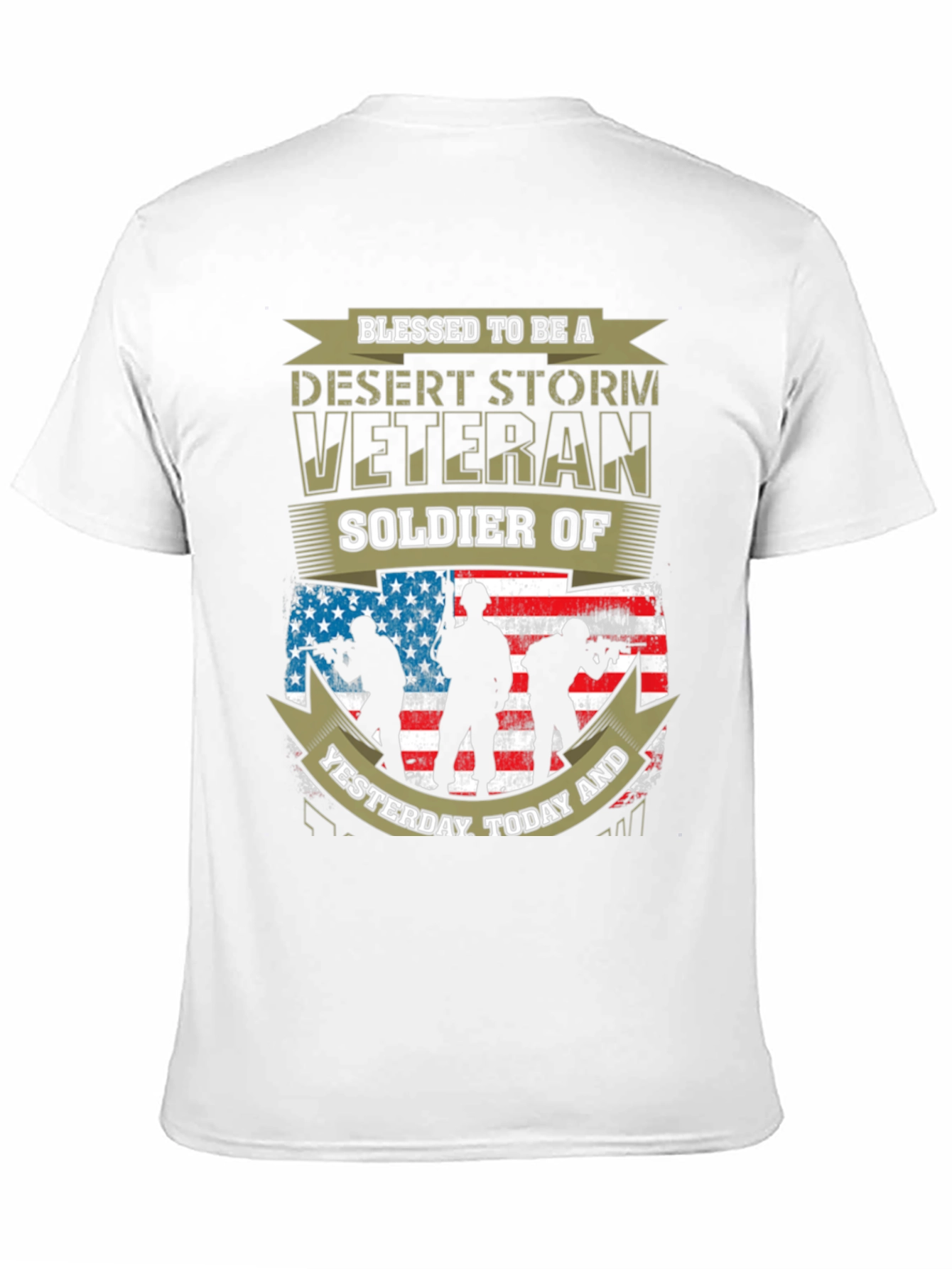 Desert Storm Veteran Soldier Graphic T-Shirt