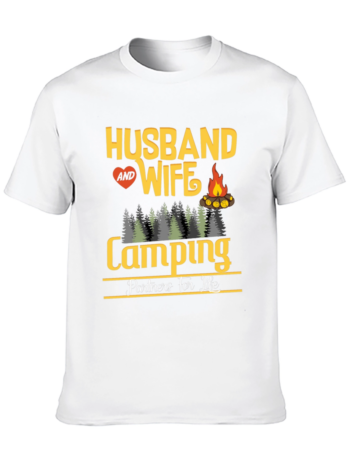 Husband and Wife Camping Partners T-Shirt