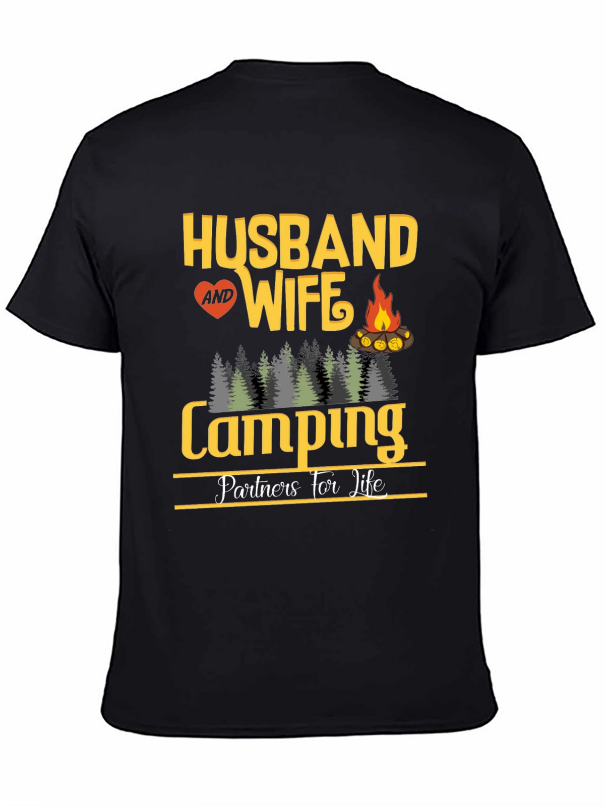 Husband and Wife Camping Partners T-Shirt