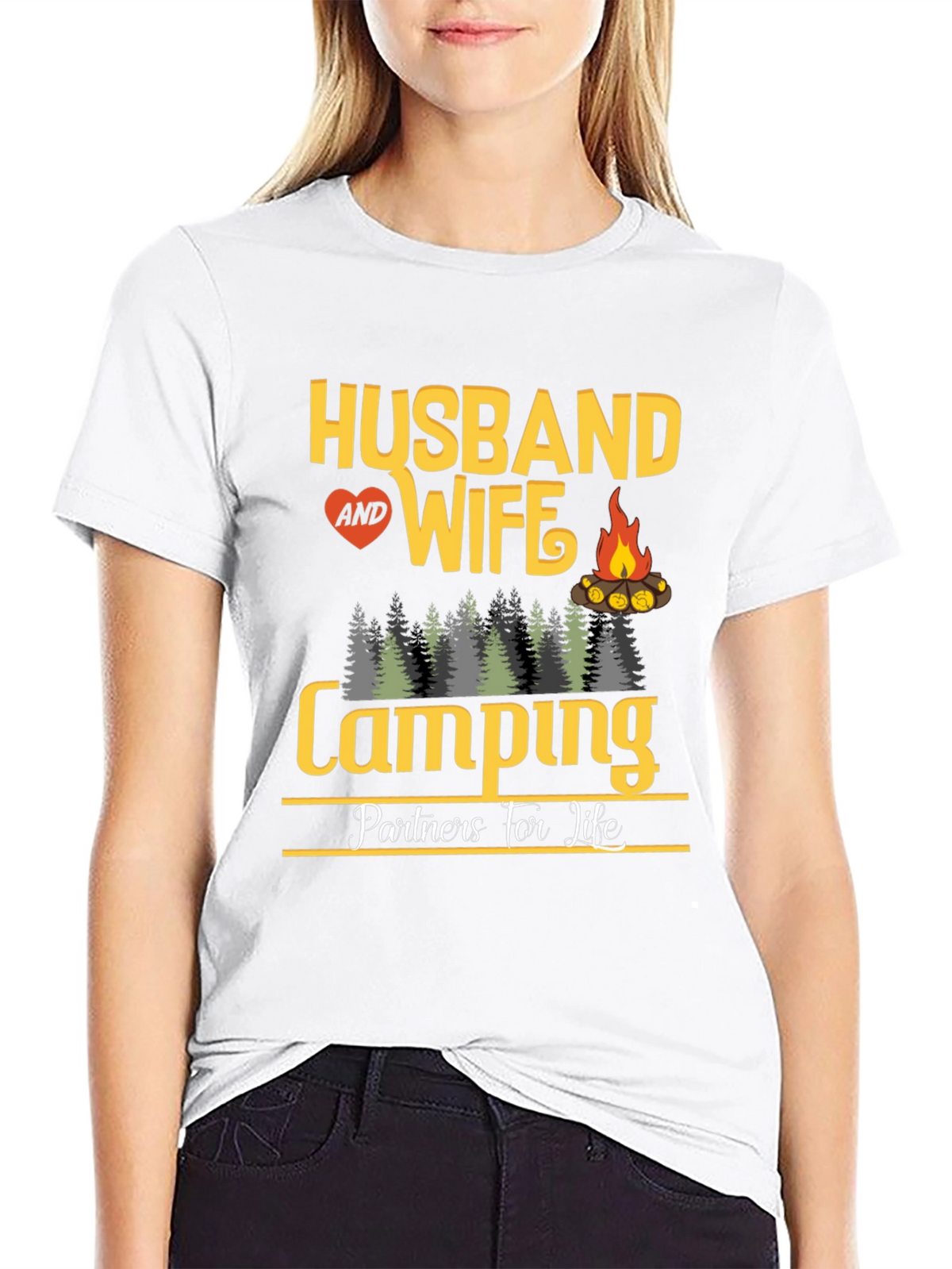Husband and Wife Camping Partners T-Shirt