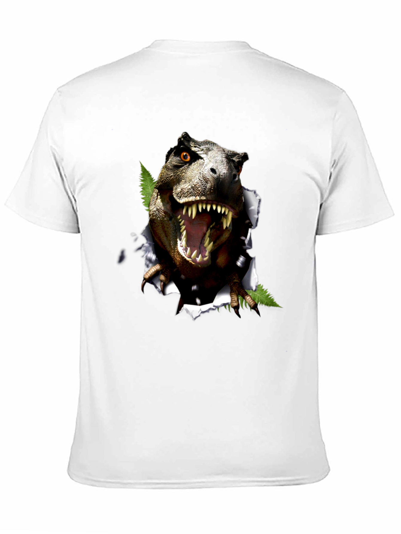 Dinosaur Graphic T-Shirt - Black Cotton Blend Tee