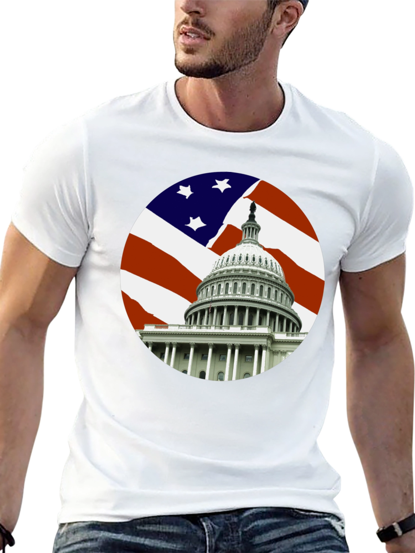 Capitol Building T-Shirt - Patriotic Tee