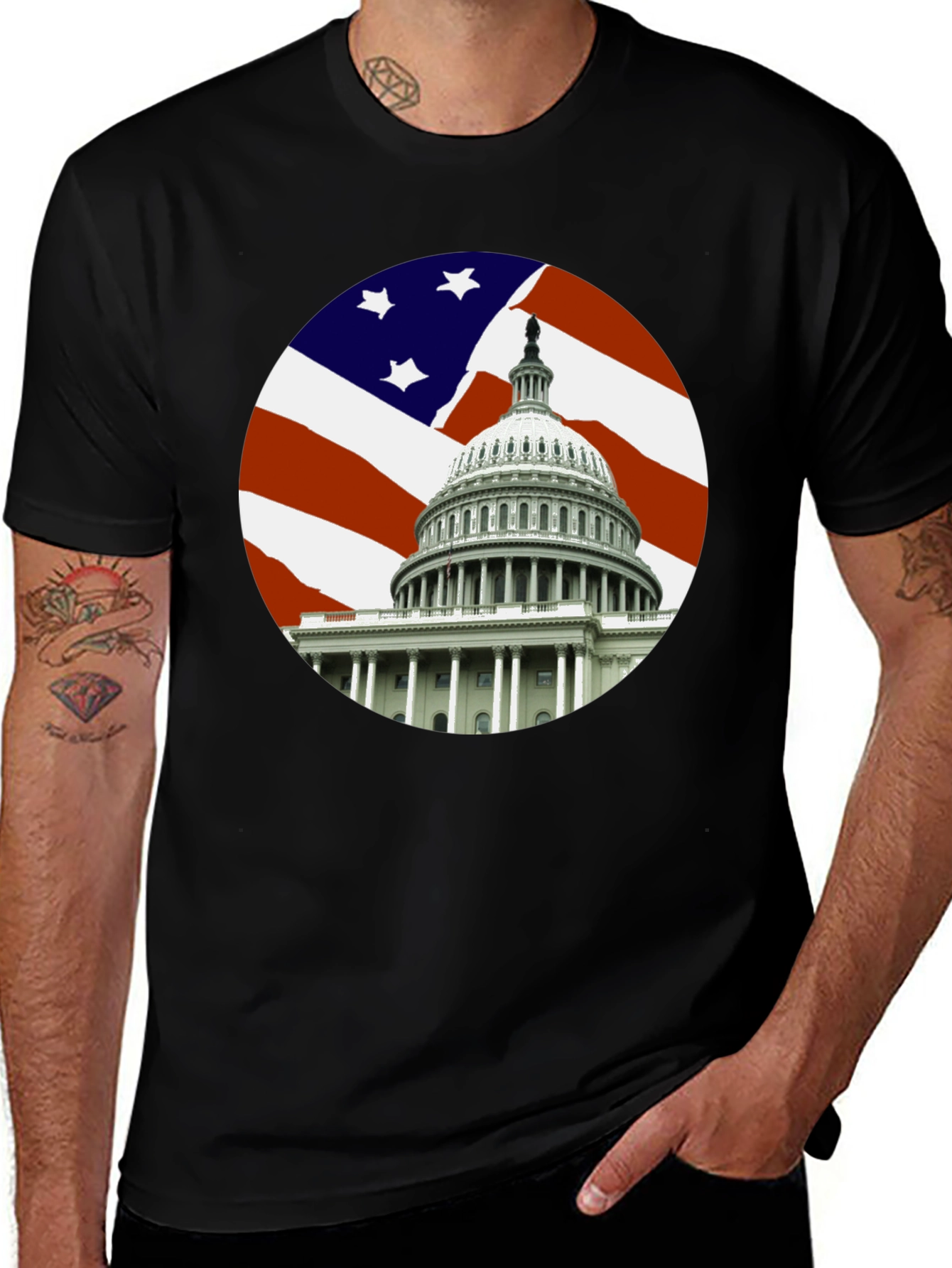 Capitol Building T-Shirt - Patriotic Tee