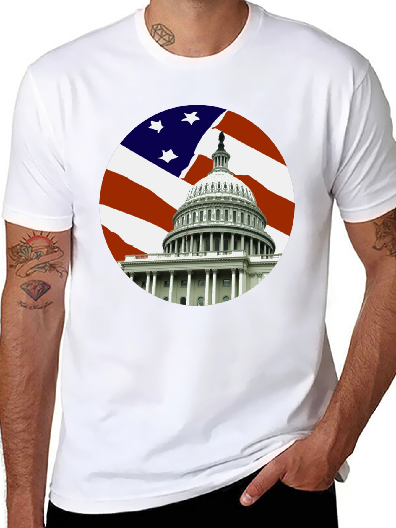Capitol Building T-Shirt - Patriotic Tee