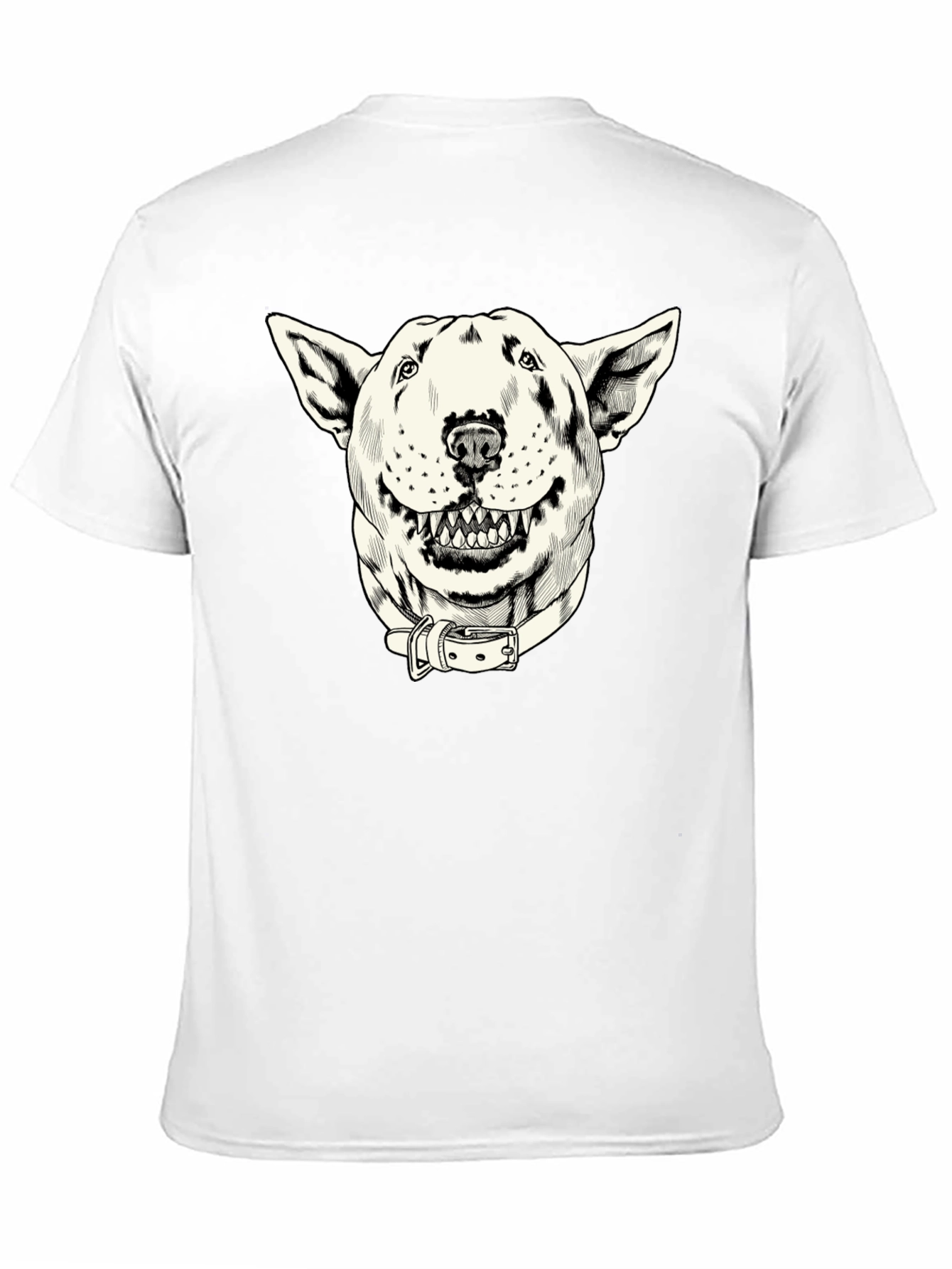 Dog Graphic Print Black T-Shirt