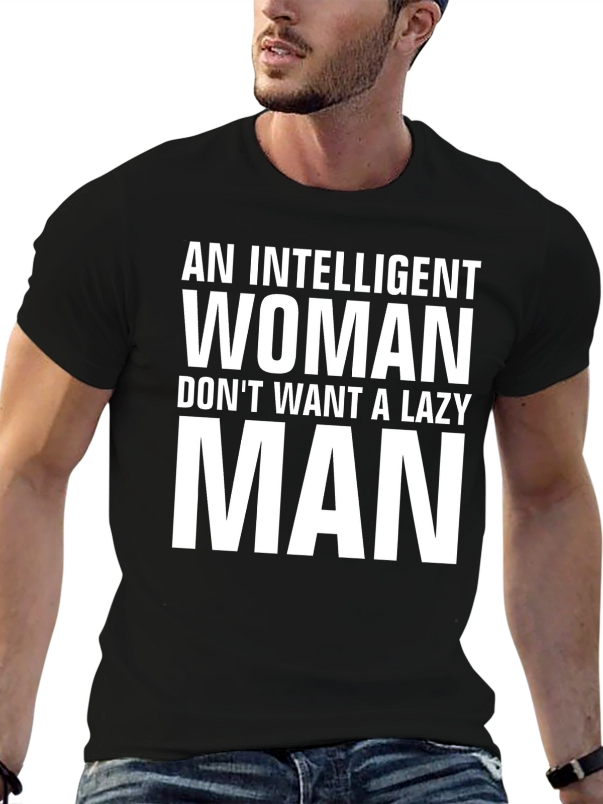 Intelligent Woman Lazy Man Graphic Tee