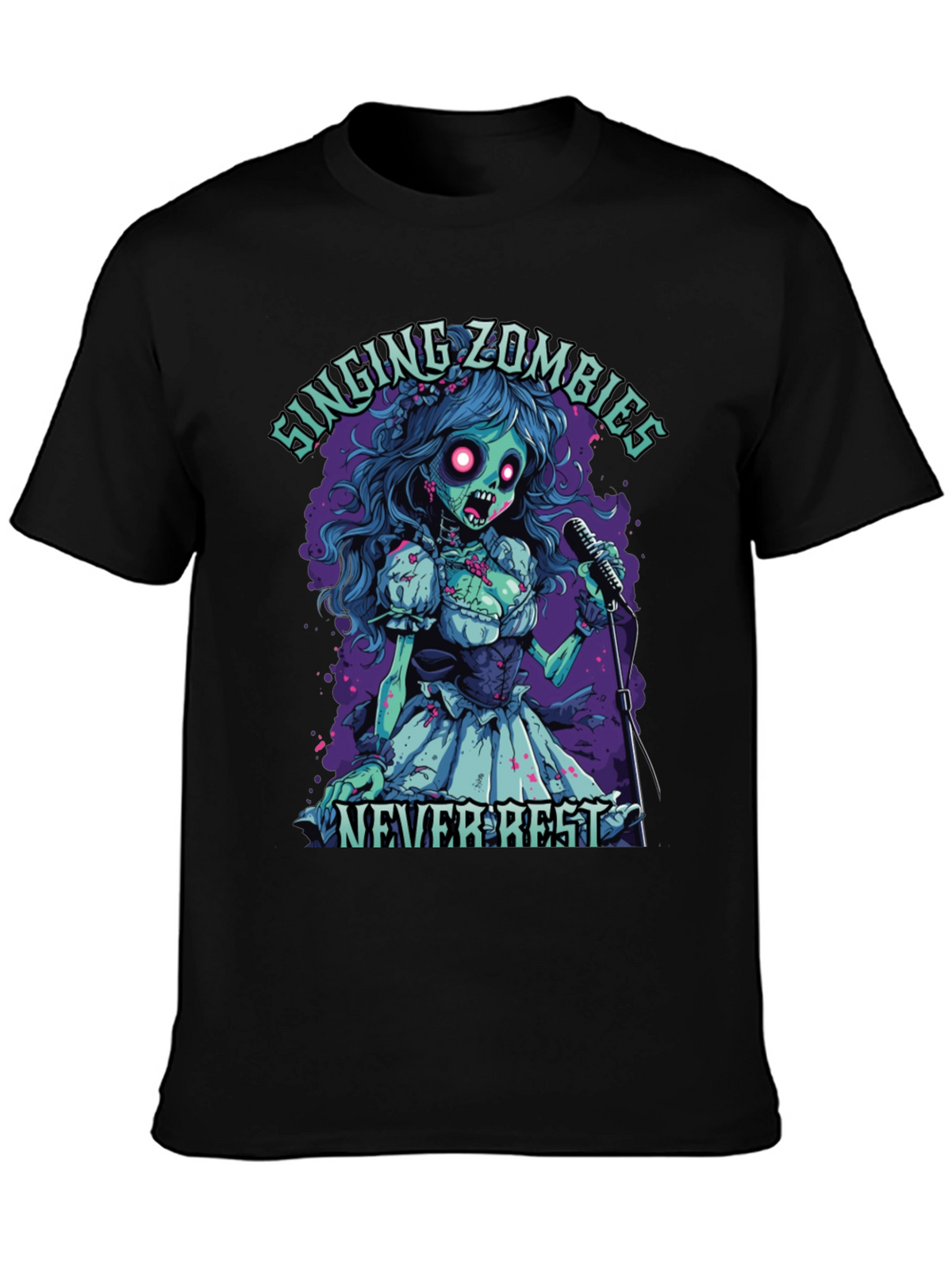 Singing Zombie Graphic Tee - Never Rest!