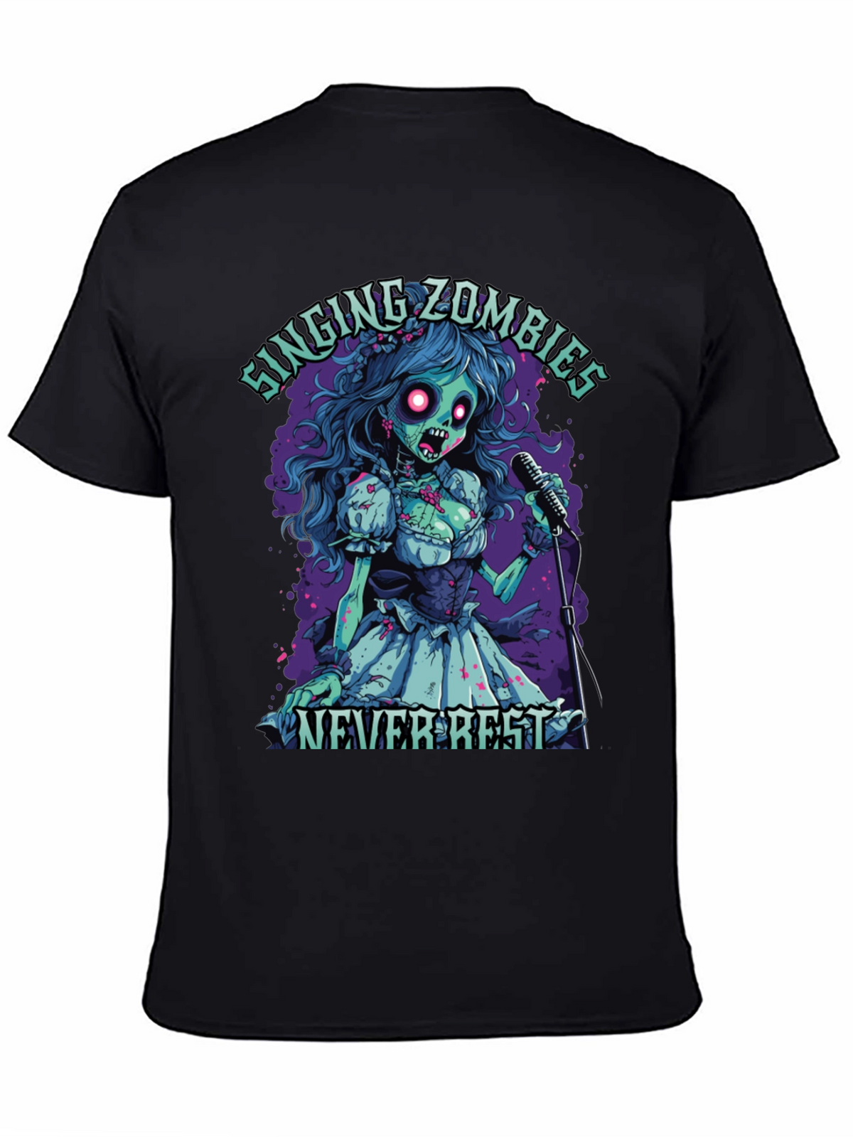 Singing Zombie Graphic Tee - Never Rest!