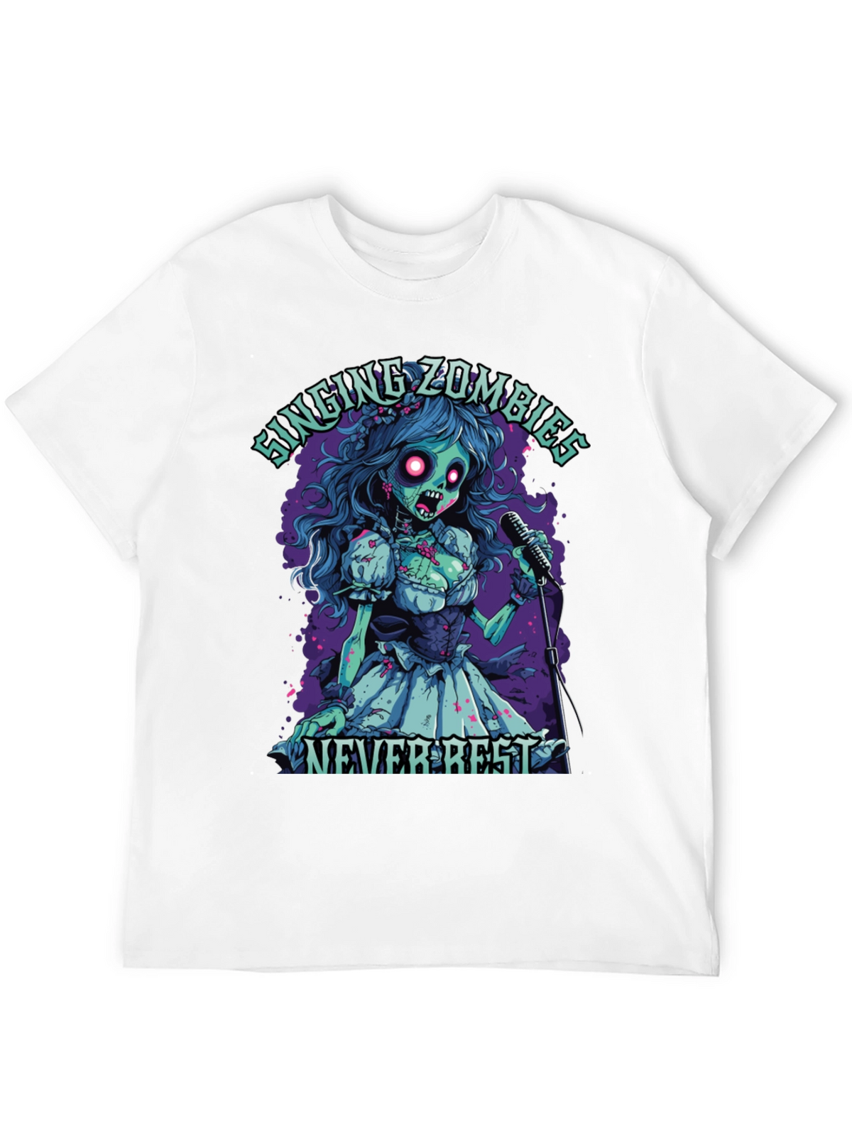 Singing Zombie Graphic Tee - Never Rest!