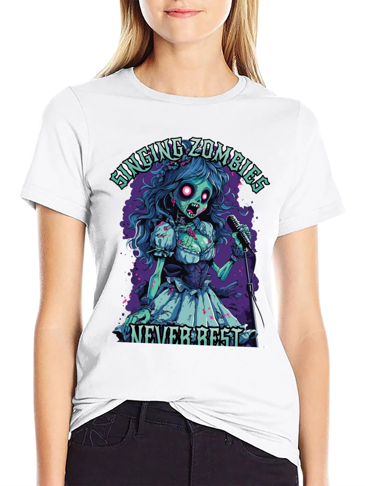 Singing Zombie Graphic Tee - Never Rest!