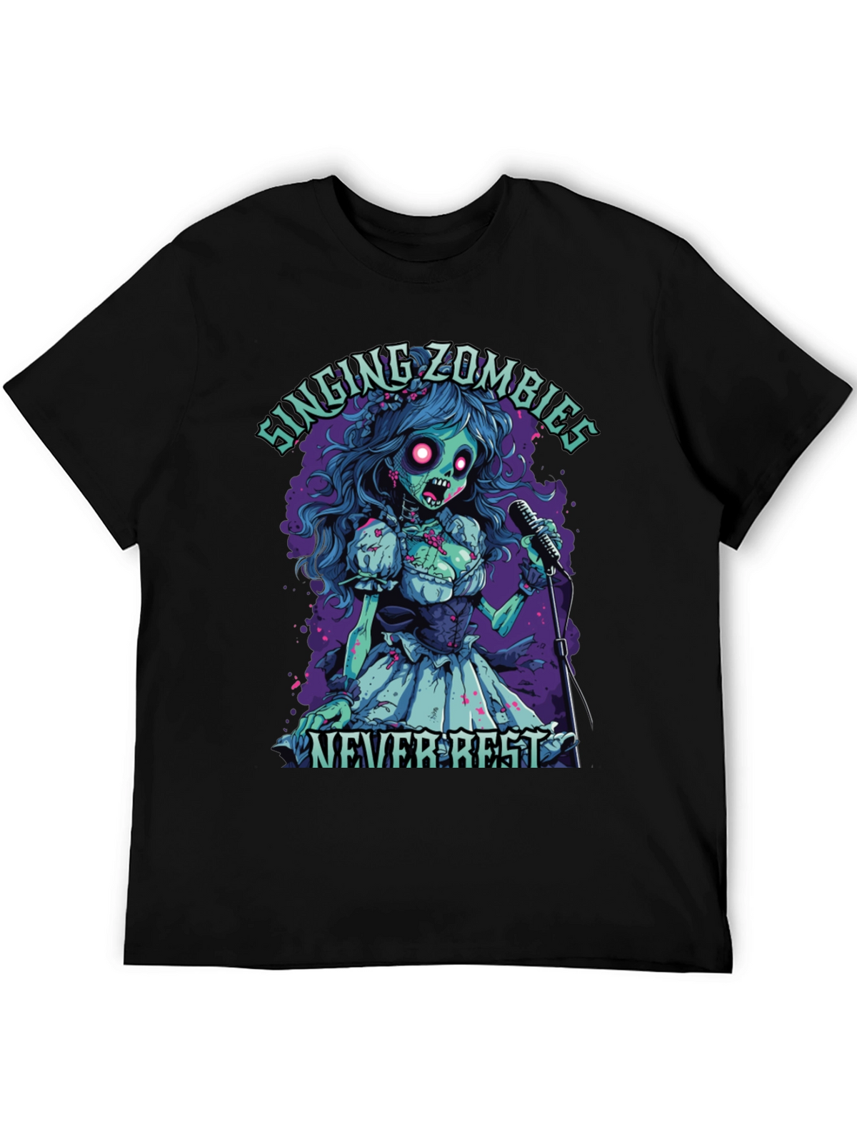 Singing Zombie Graphic Tee - Never Rest!
