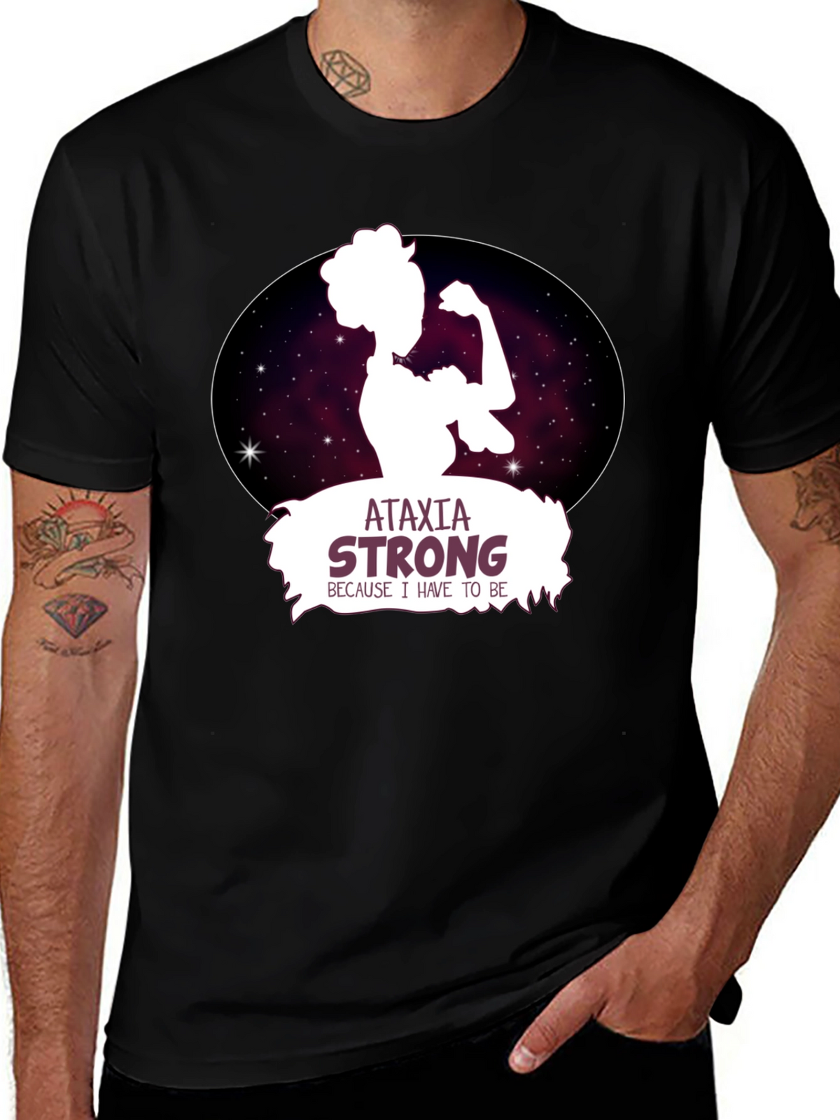 Ataxia Strong Graphic Tee - Black