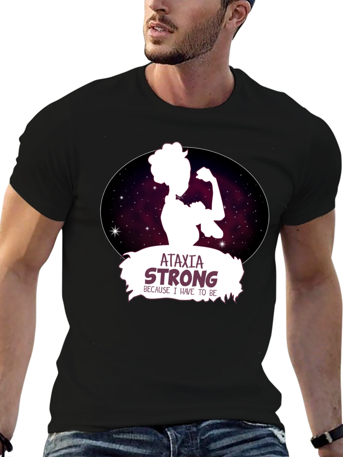 Ataxia Strong Graphic Tee - Black